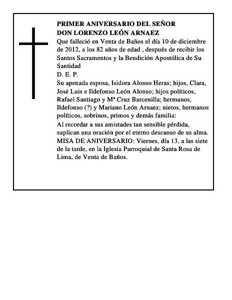 Don Lorenzo León Arnaez