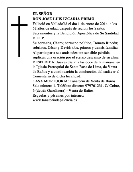 Don José Luis Izcaria Primo