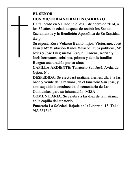 Don Victoriano Bailes Carbayo