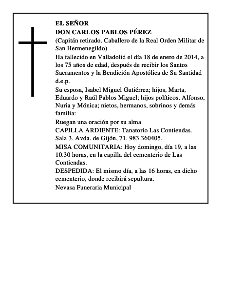 Don Carlos Pablos Pérez