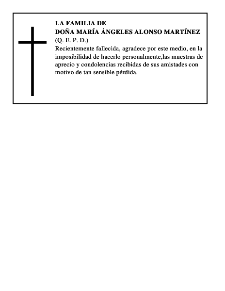 Doña María Ángeles Alonso Martínez
