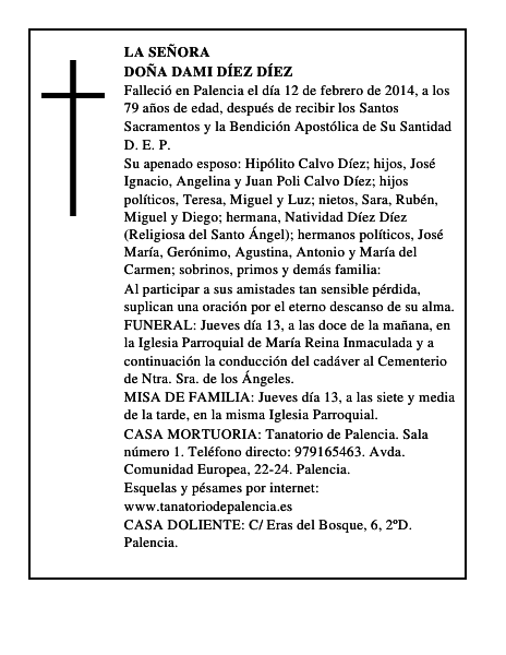 Doña Dami Díez Díez