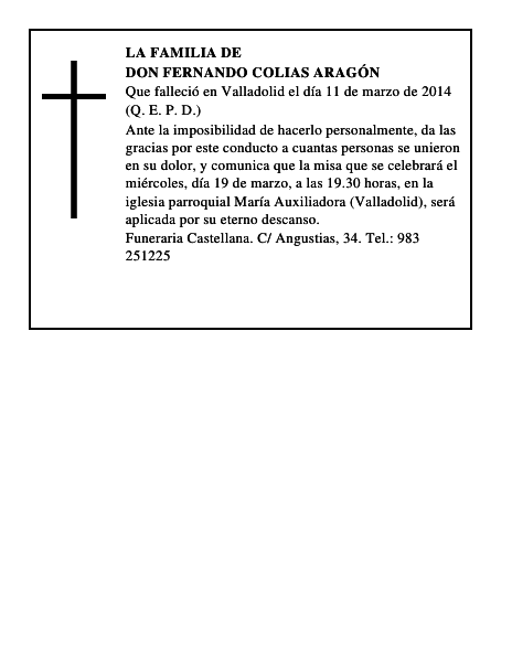 Don Fernando Colias Aragón