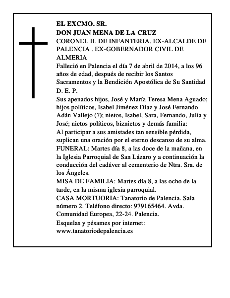 Don Juan Mena de la Cruz