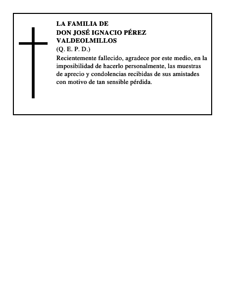 Don José Ignacio Pérez Valdeolmillos