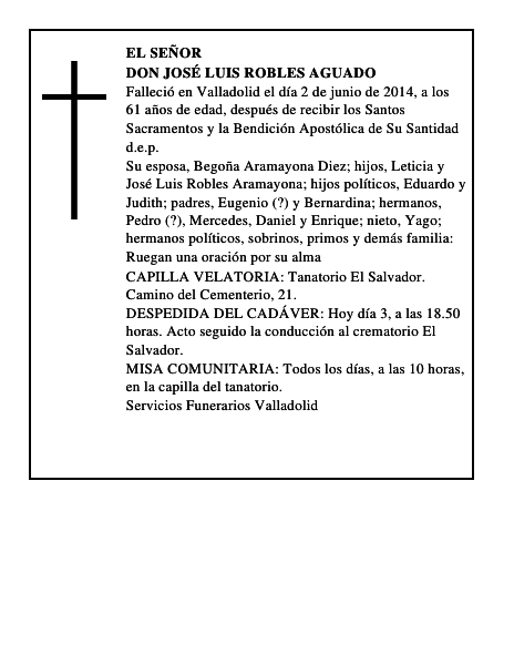 Don José Luis Robles Aguado