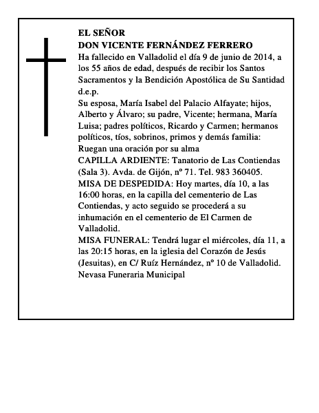Don Vicente Fernández Ferrero
