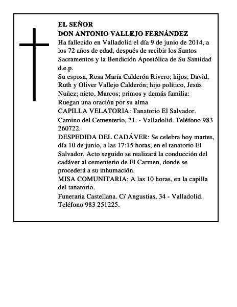 Don Antonio Vallejo Fernández