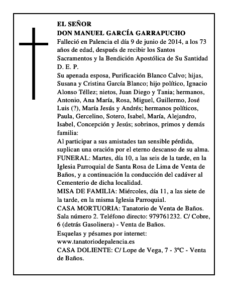 Don Manuel García Garrapucho