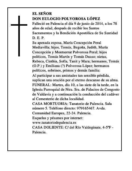 Don Eulogio Polvorosa López