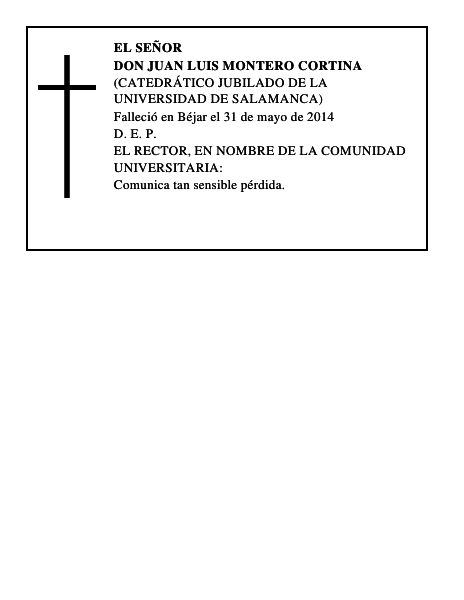 Don Juan Luis Montero Cortina
