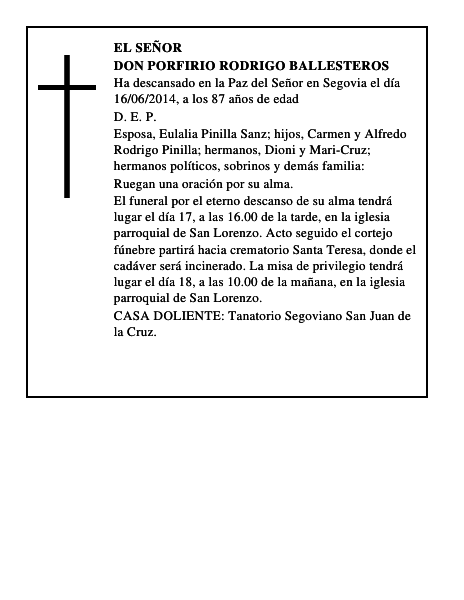 Don Porfirio Rodrigo Ballesteros