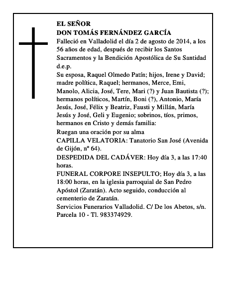 Don Tomás Fernández García