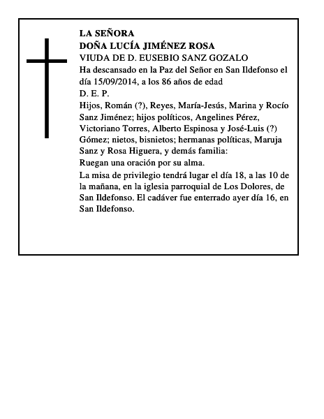 Doña Lucía Jiménez Rosa