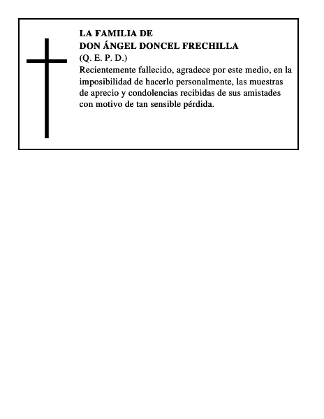 Don Ángel Doncel Frechilla