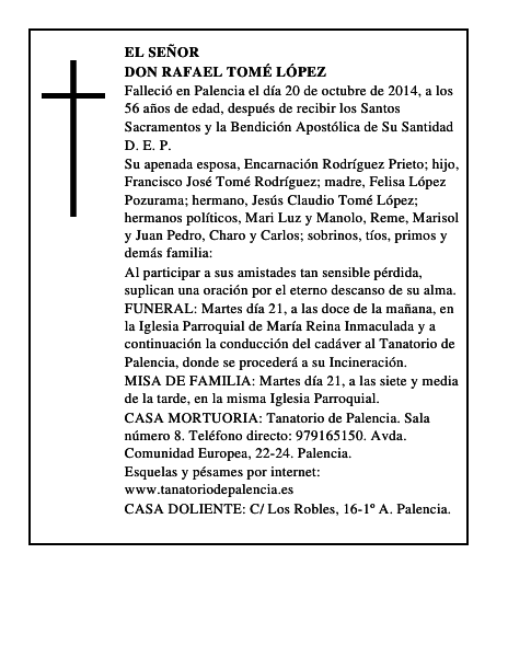 Don Rafael Tomé López