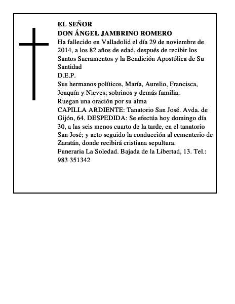 Don Ángel Jambrino Romero