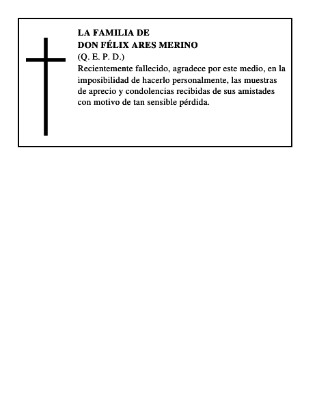 Don Félix Ares Merino
