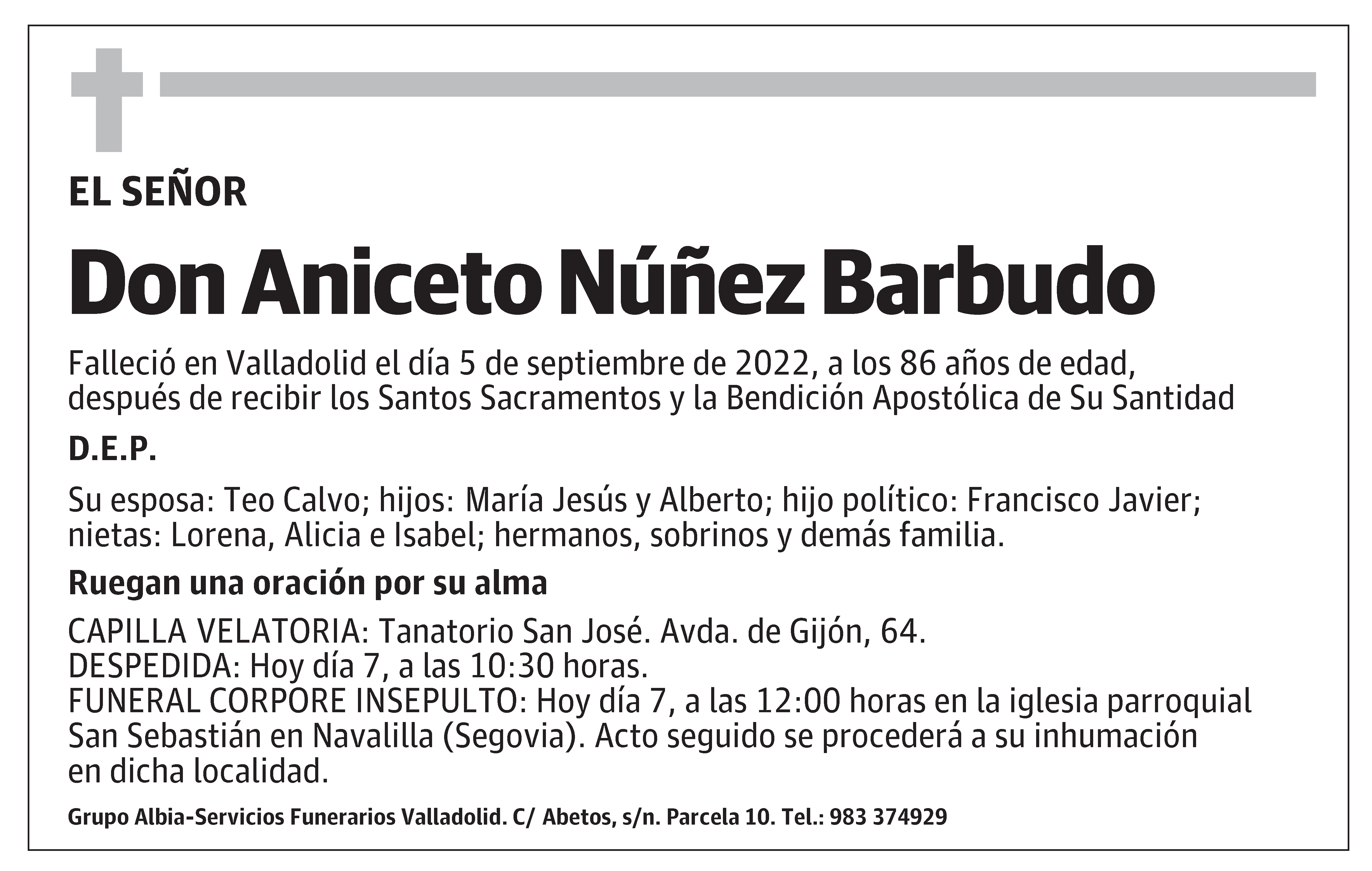Aniceto Núñez Barbudo