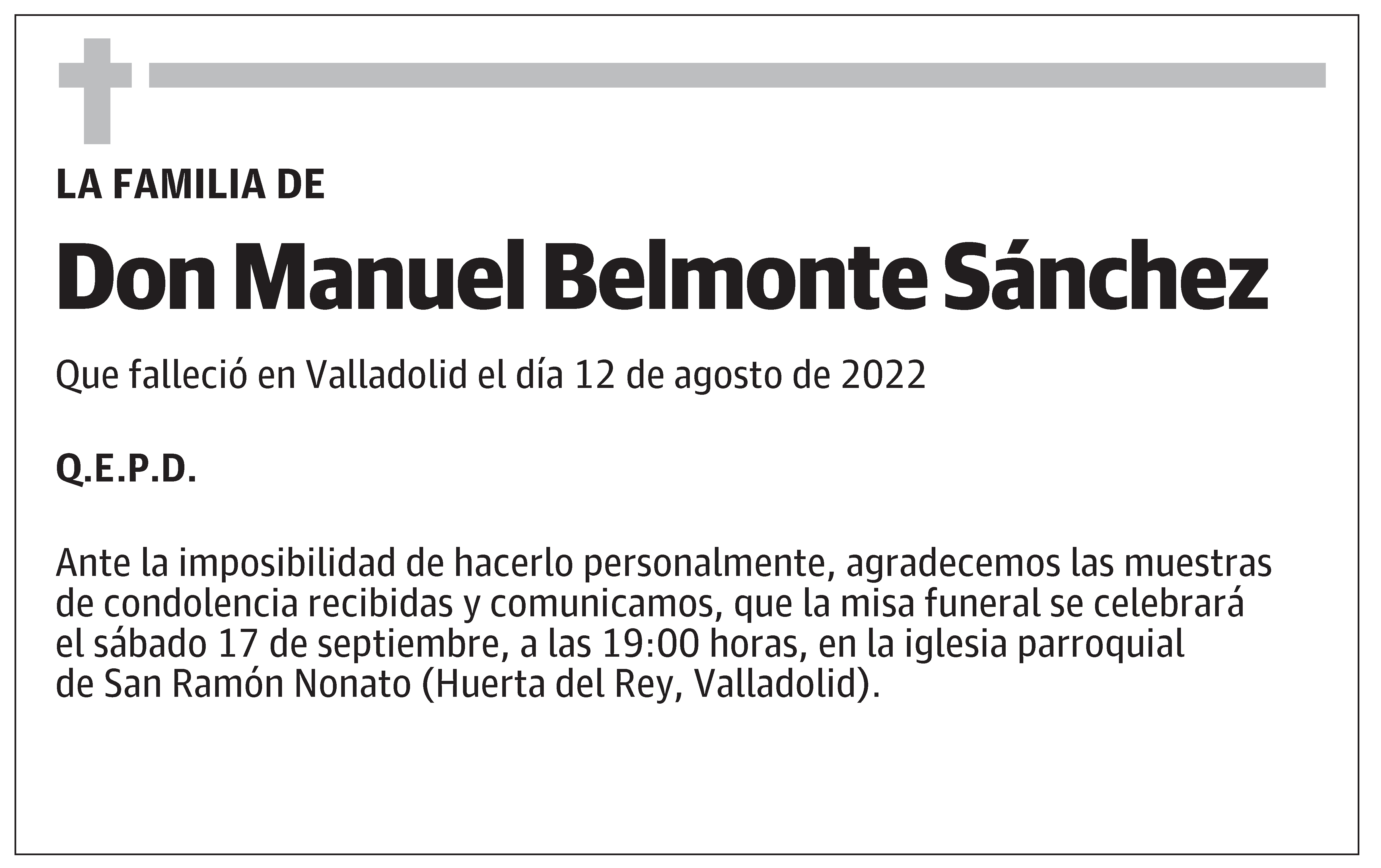 Don Manuel Belmonte Sánchez