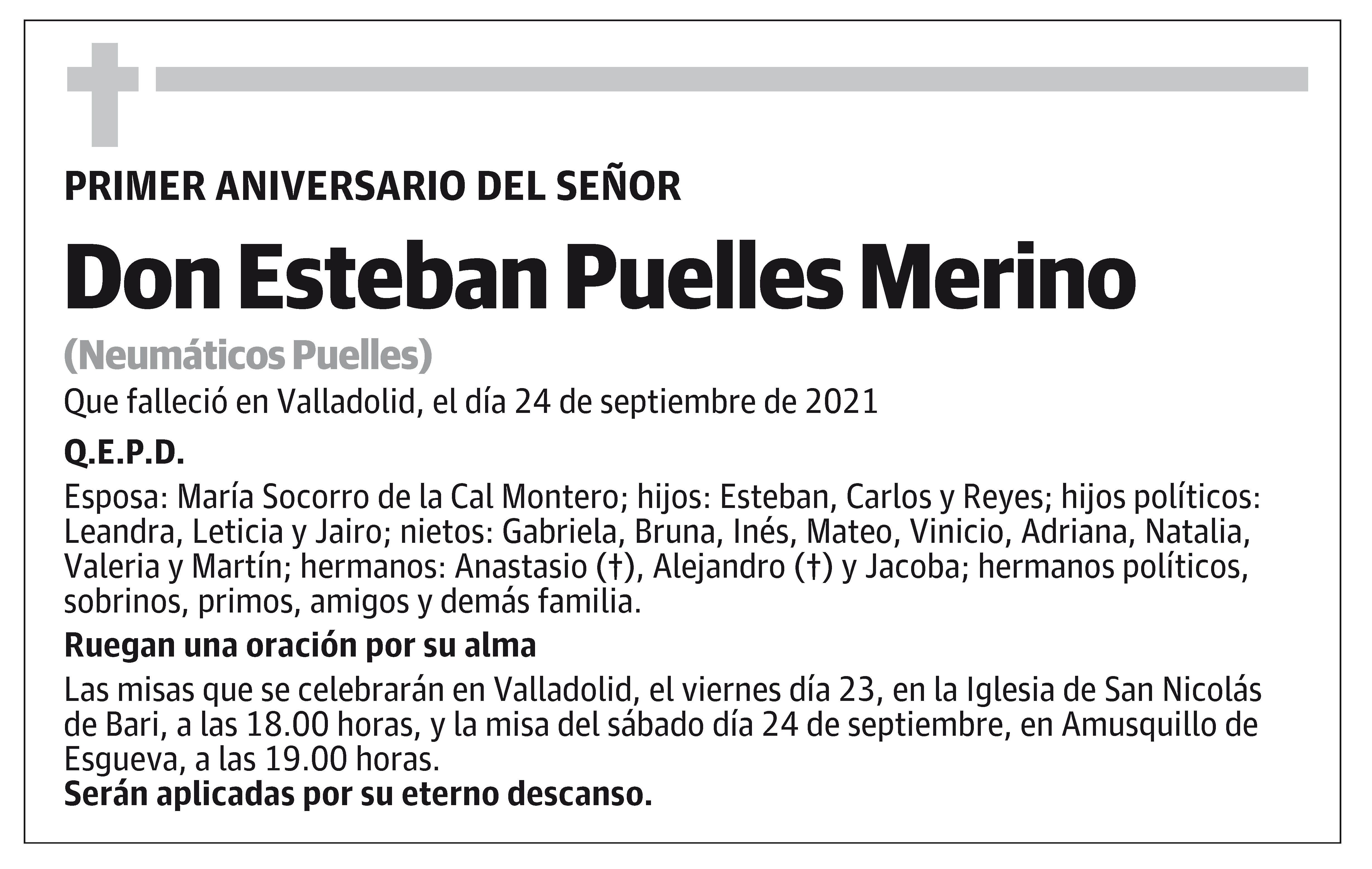 Don Esteban Puelles Merino