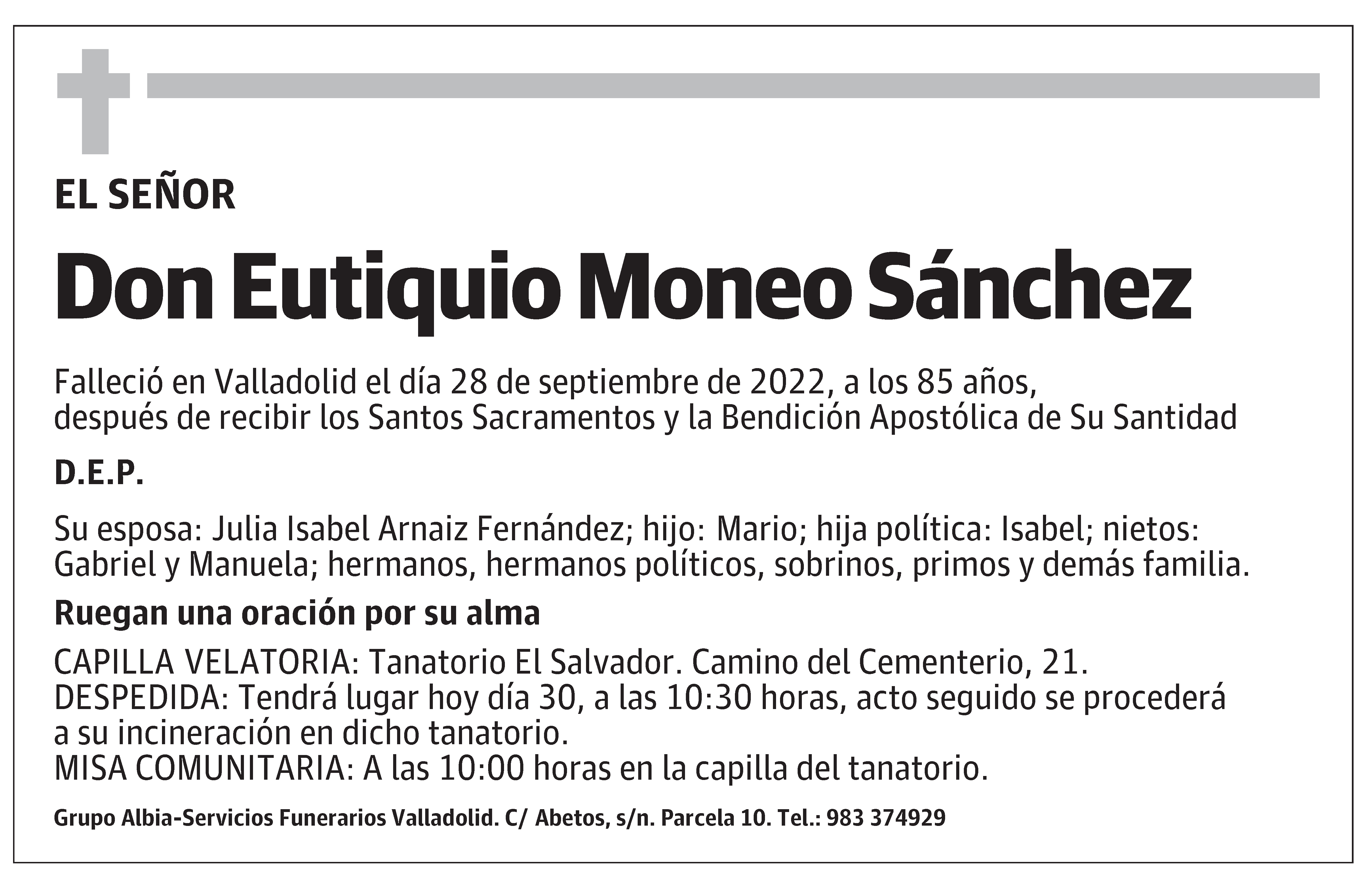 Eutiquio Moneo Sánchez