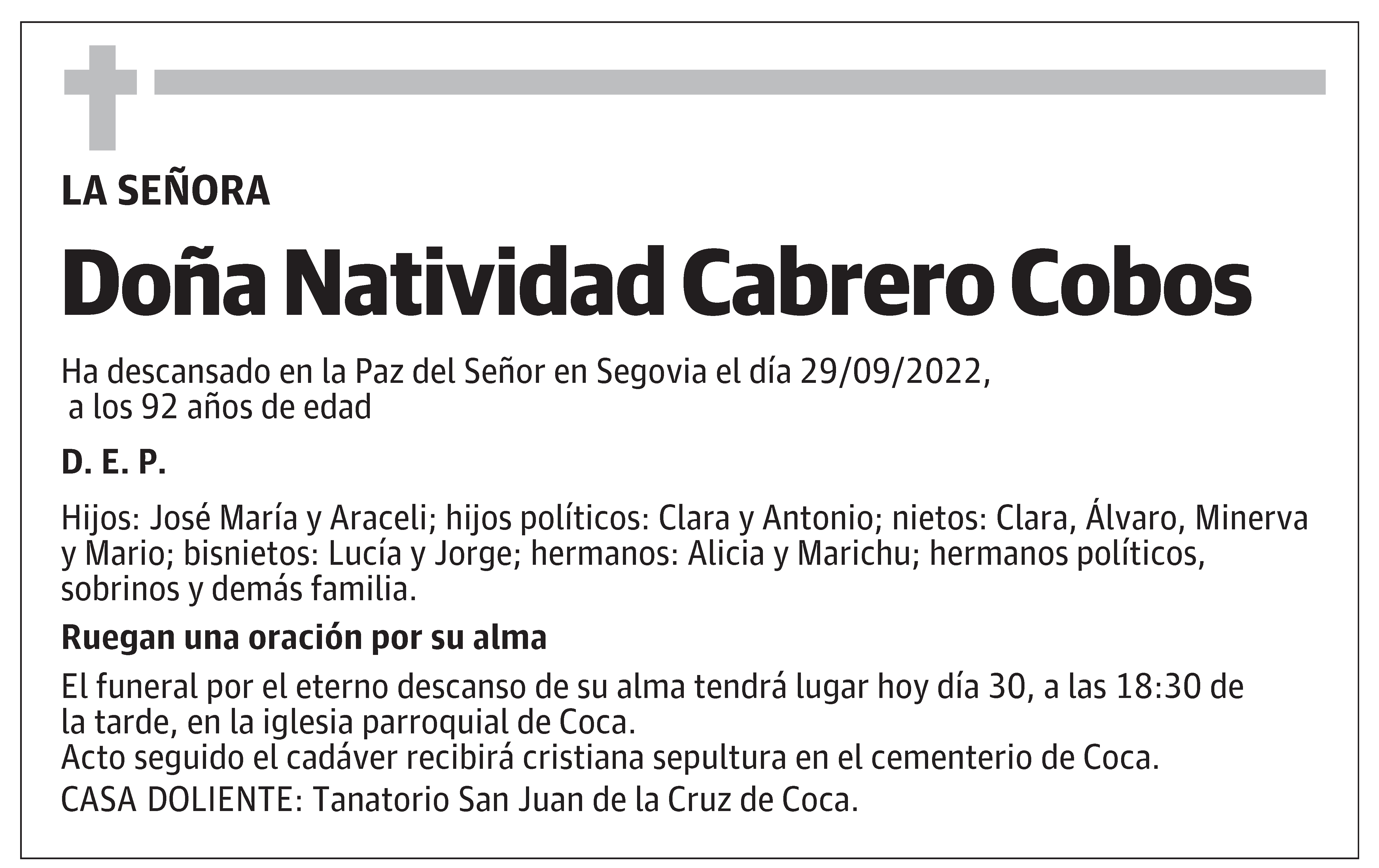 Natividad Cabrero Cobos