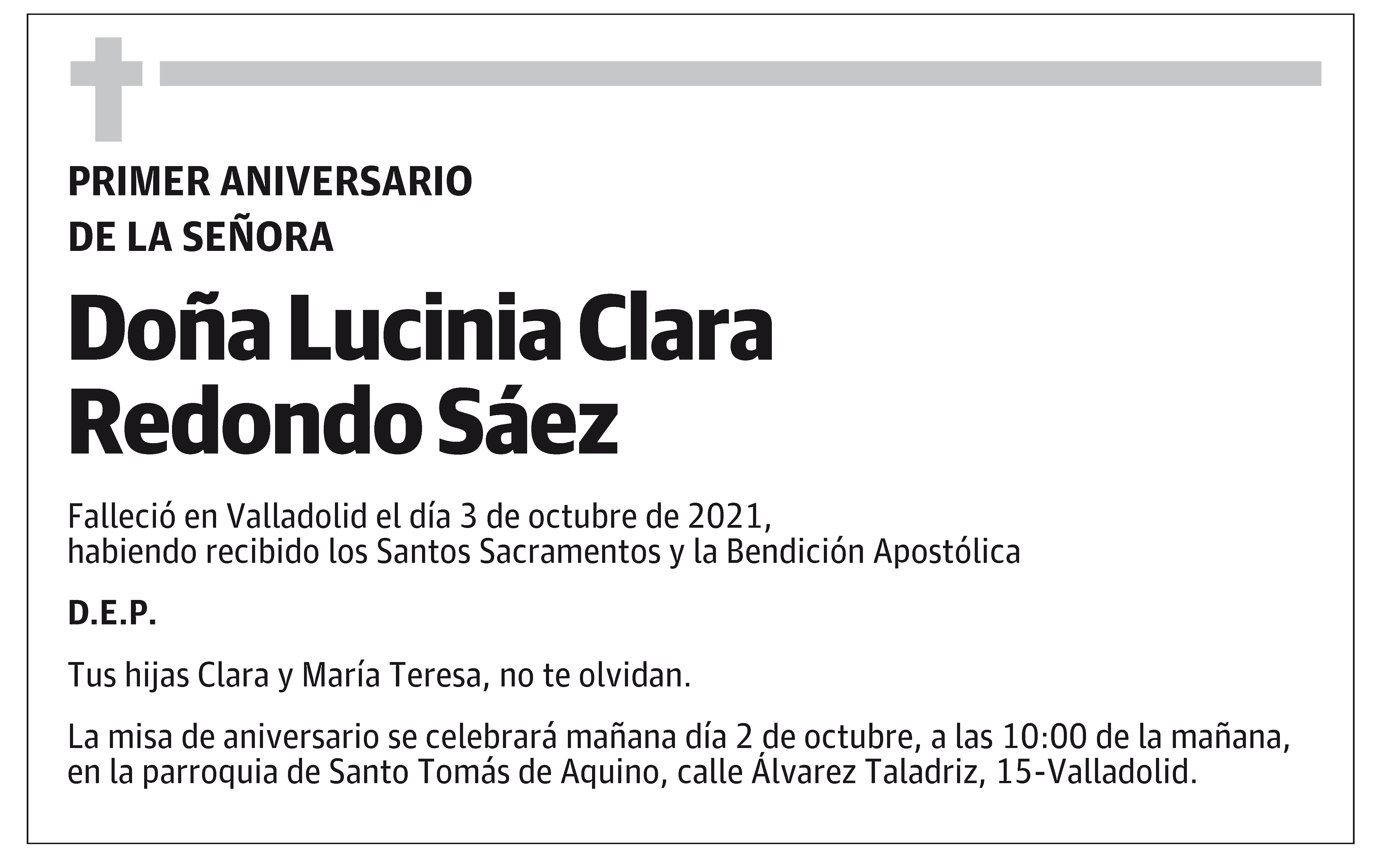 Lucinia Clara Redondo Sáez