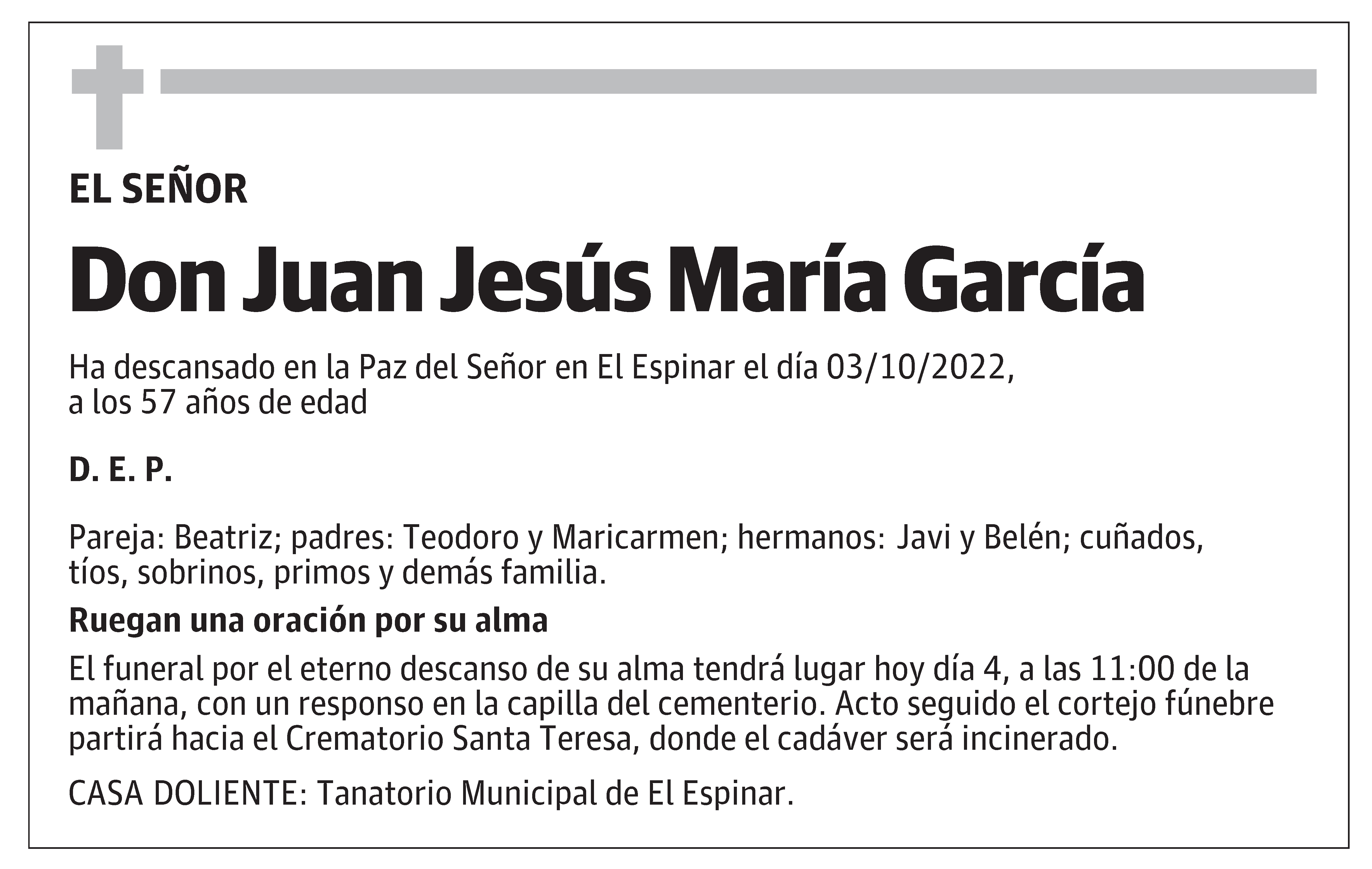 Juan Jesús María García