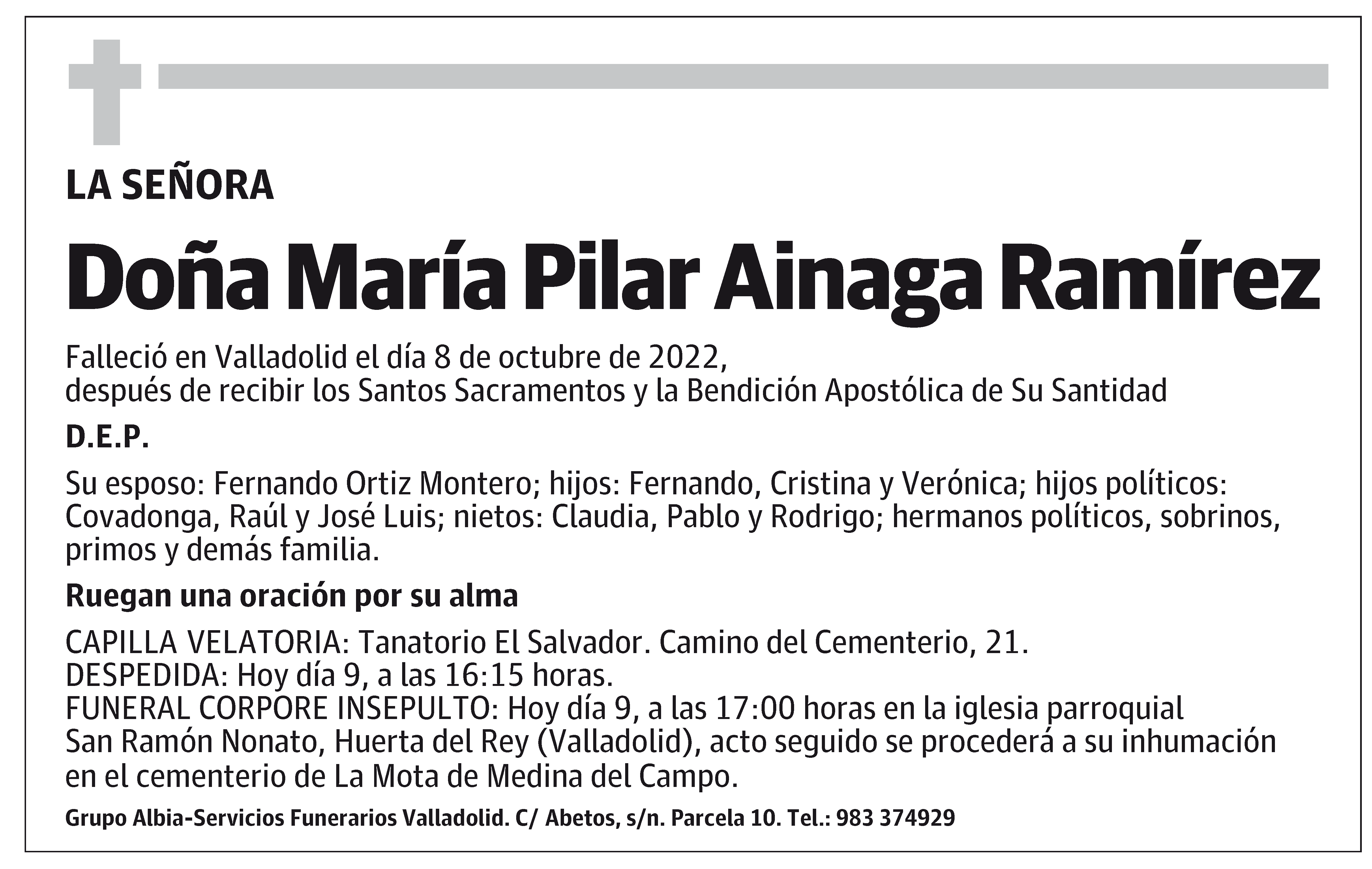 María Pilar Ainaga Ramírez