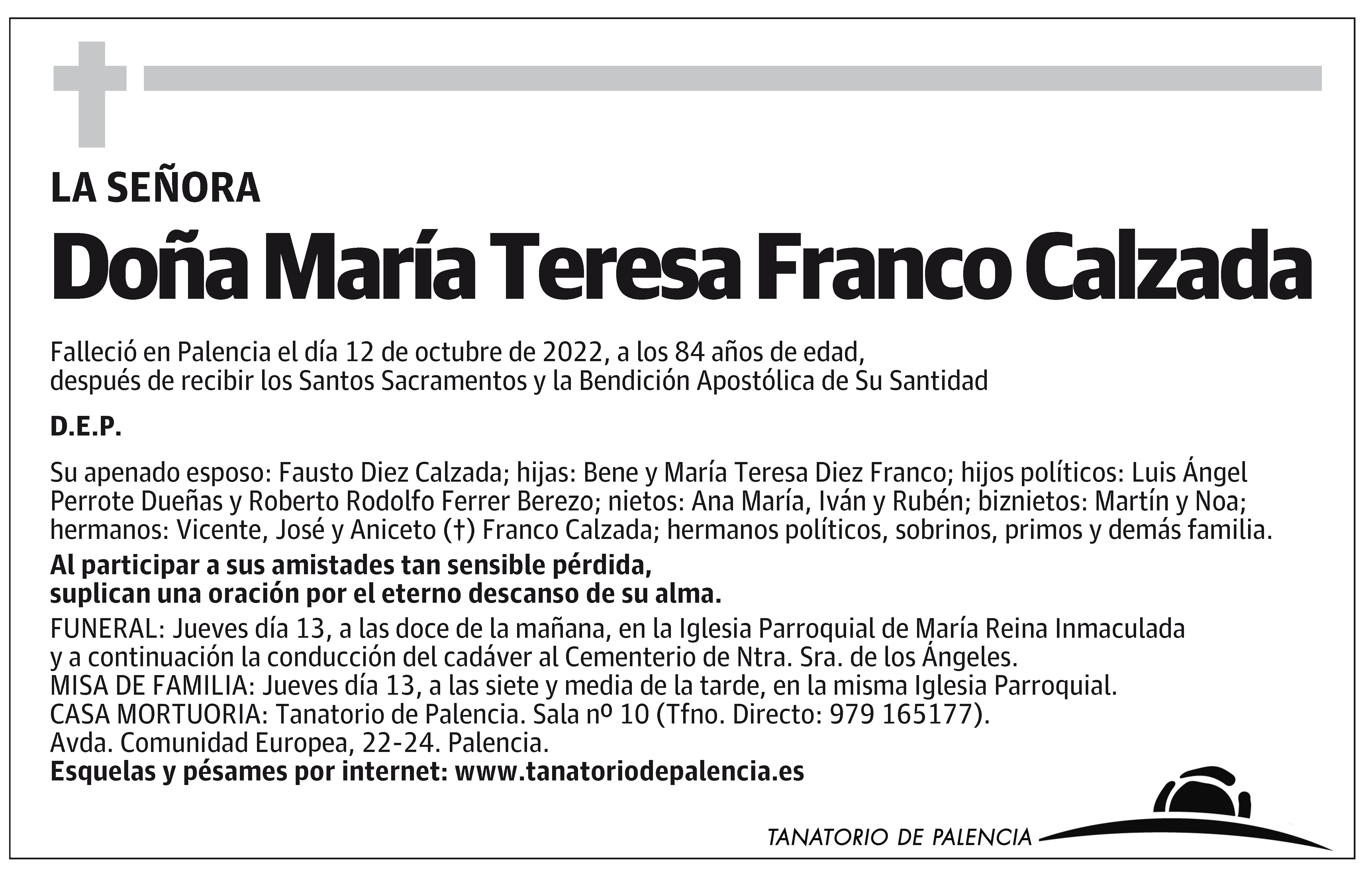 María Teresa Franco Calzada