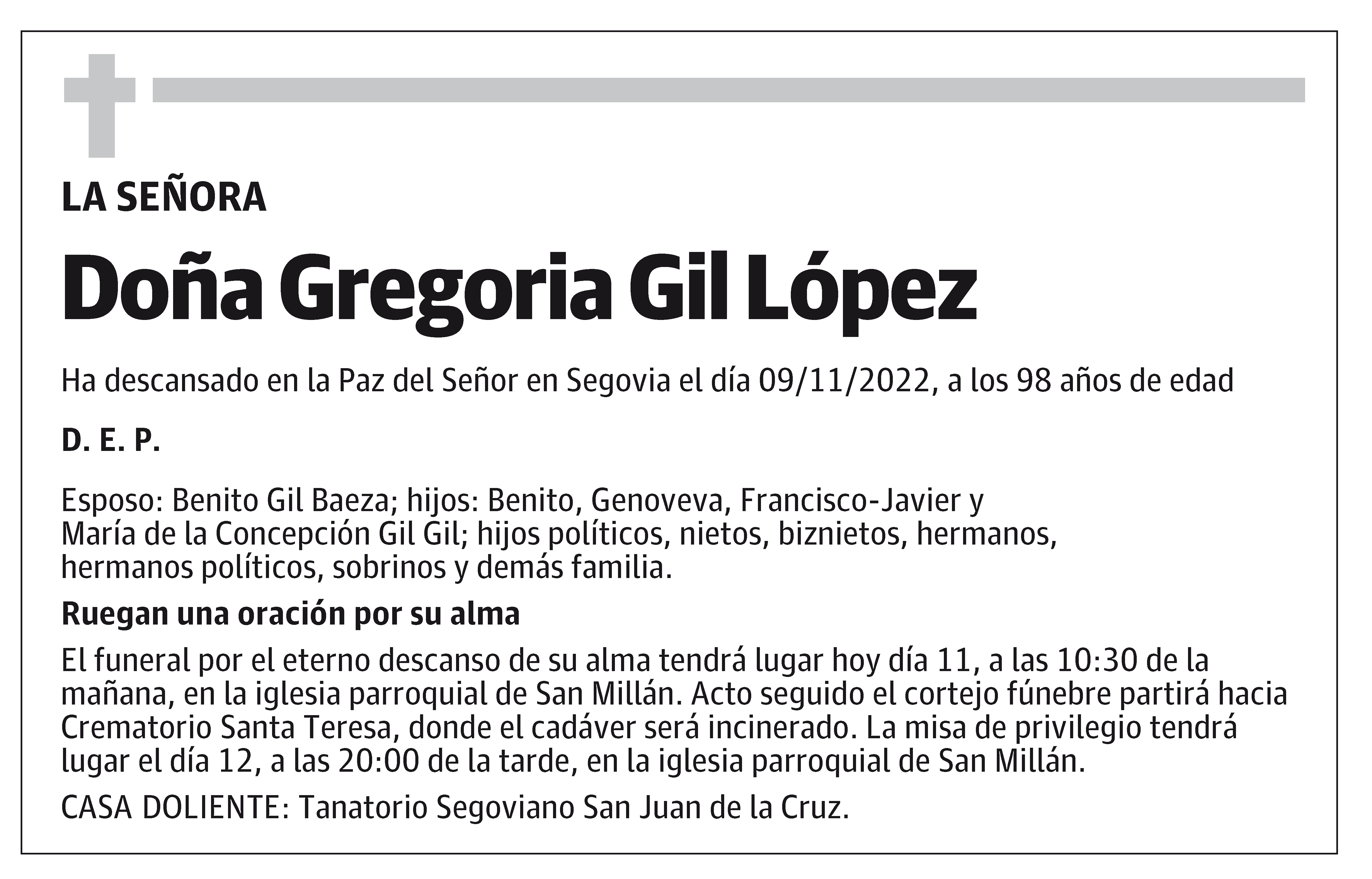 Gregoria Gil López
