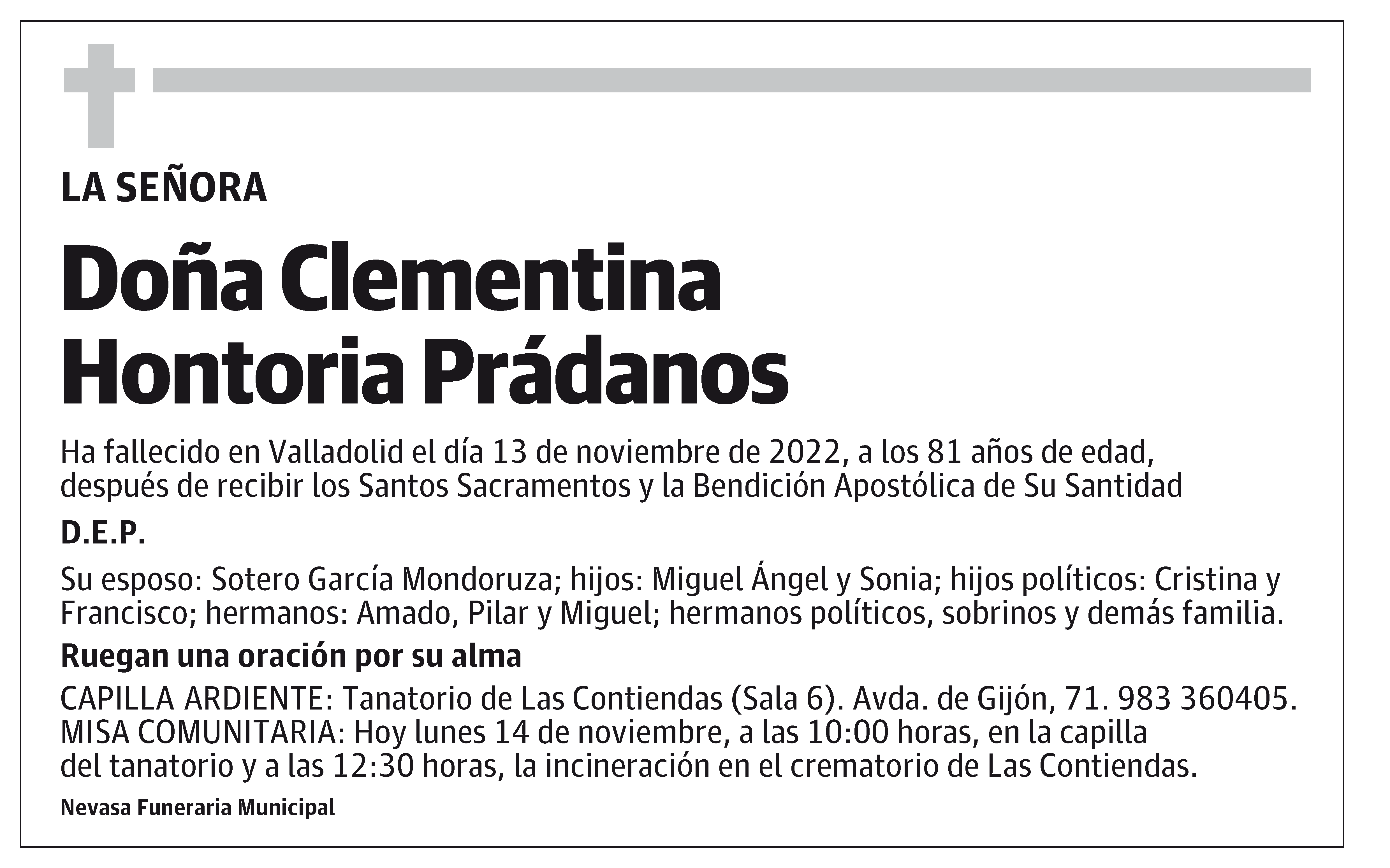 Clementina Hontoria Prádanos