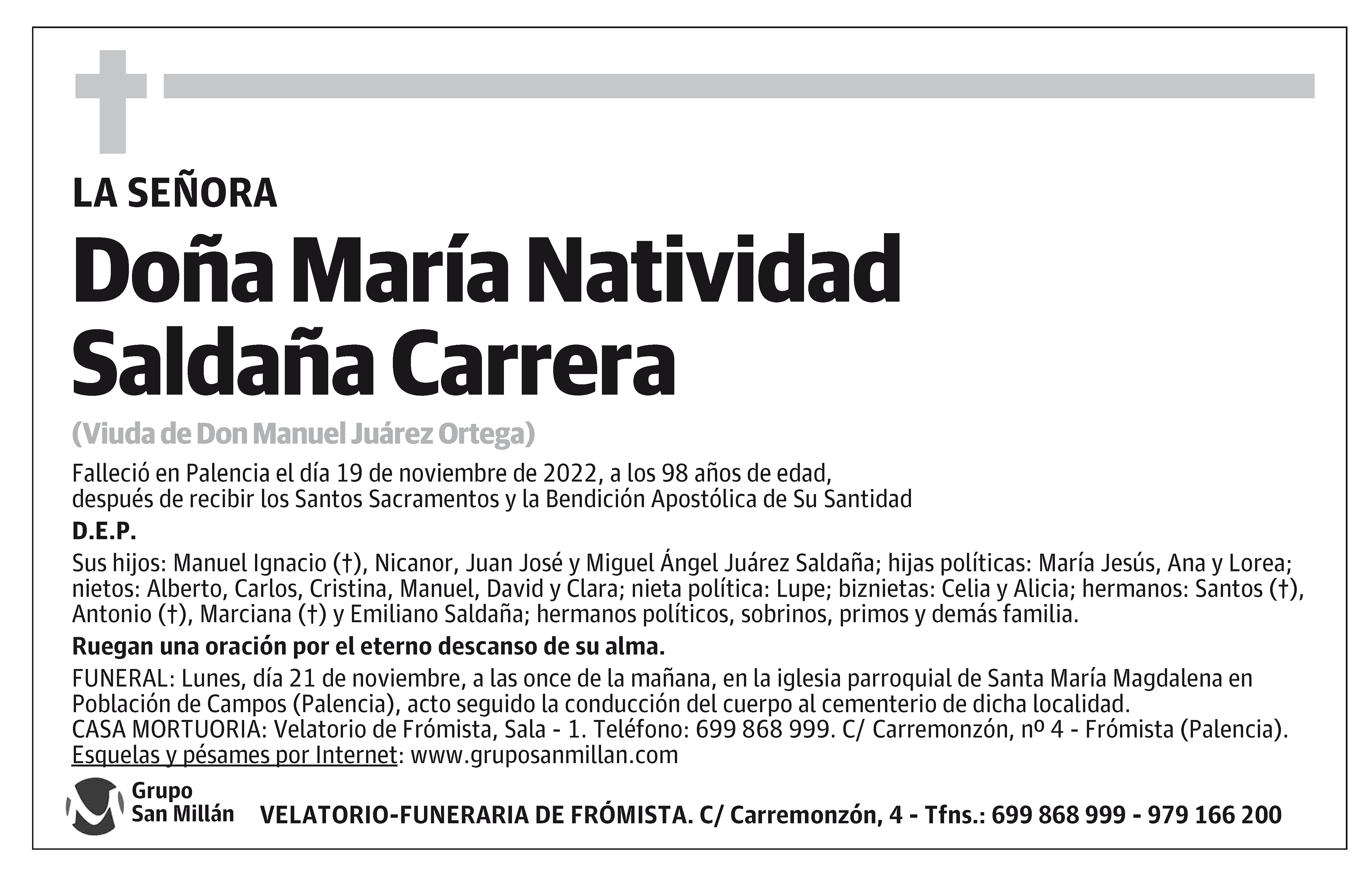María Natividad Saldaña Carrera