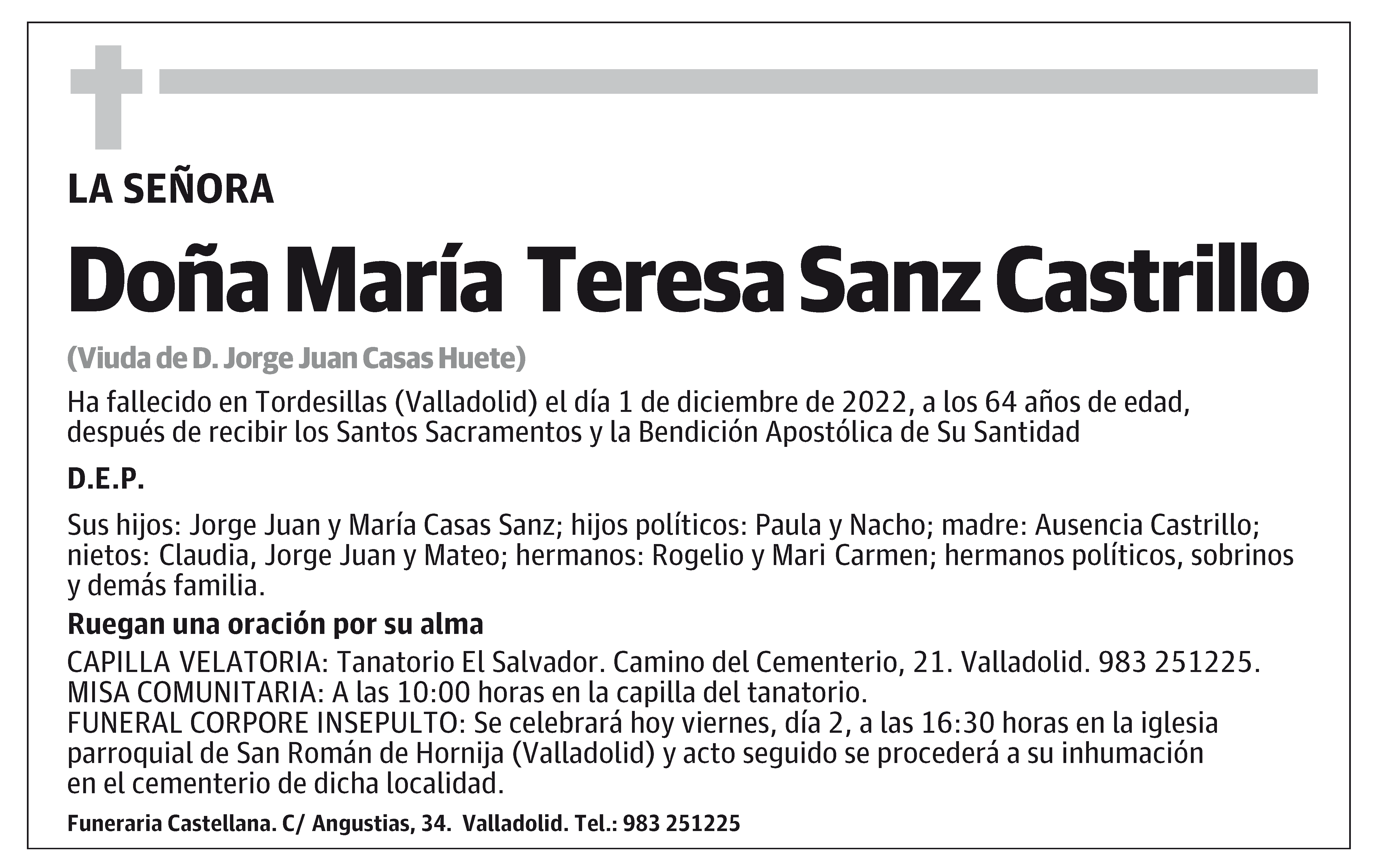 María Teresa Sanz Castrillo