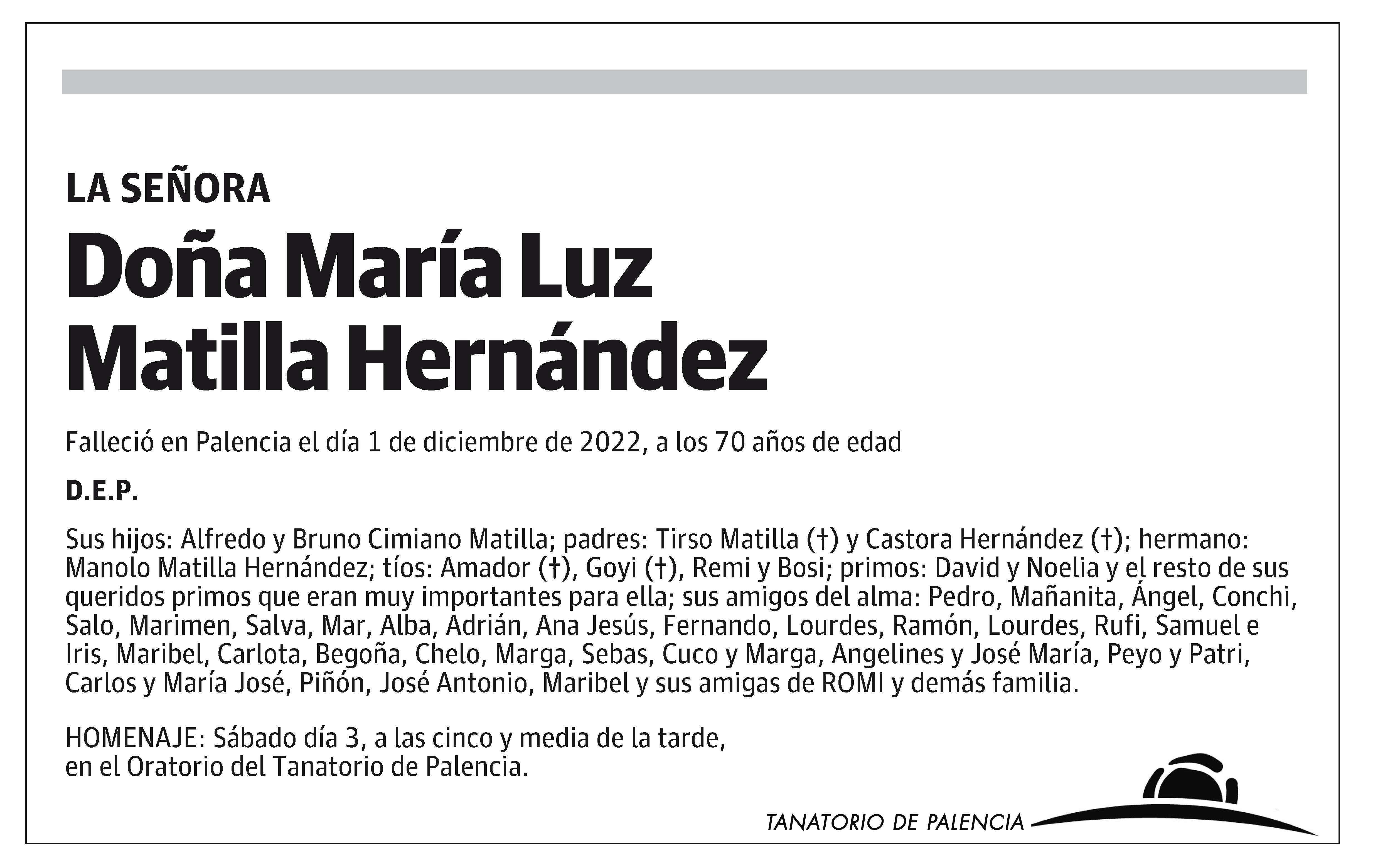 María Luz Matilla Hernández