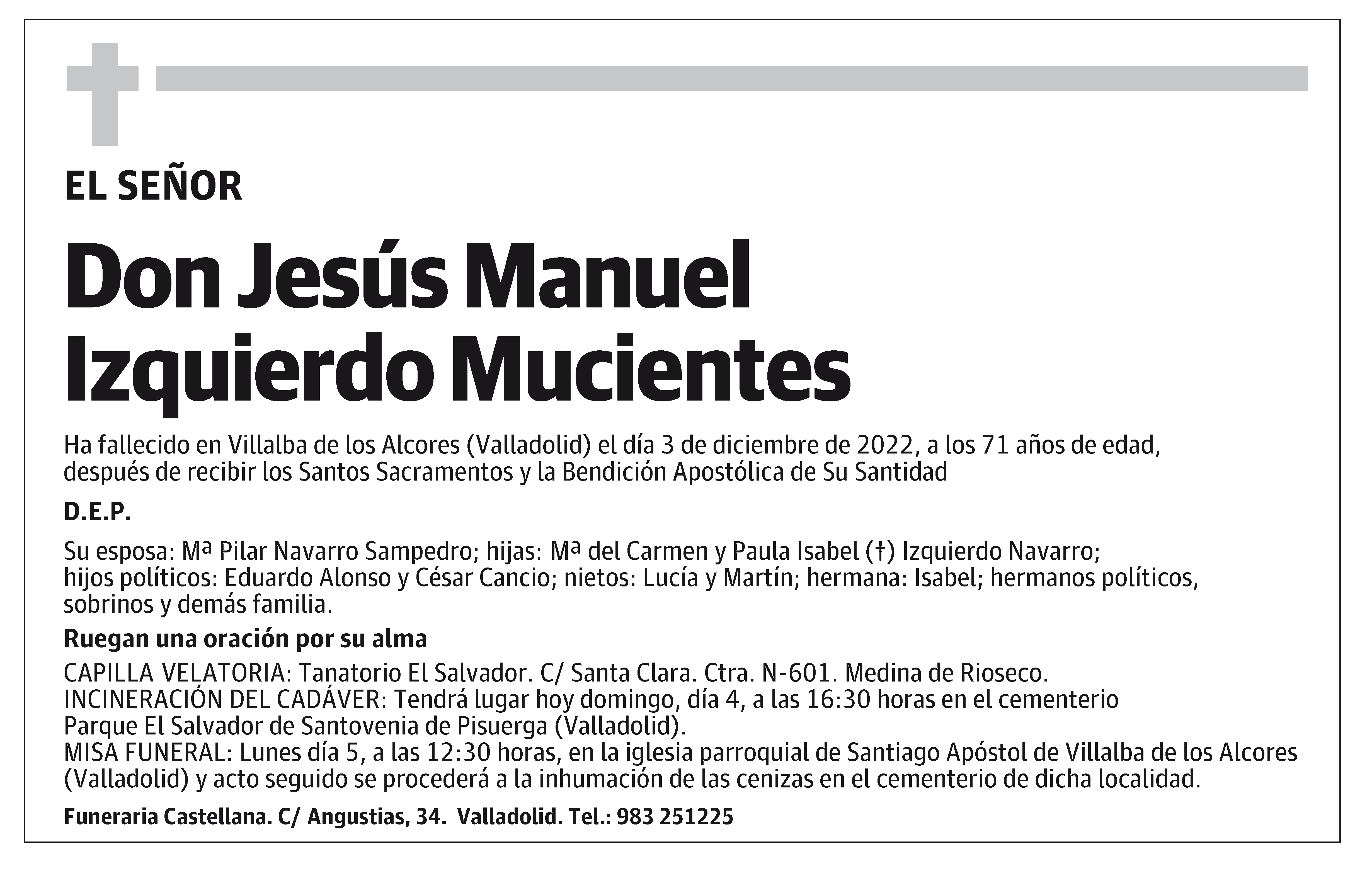 Jesús Manuel Izquierdo Mucientes