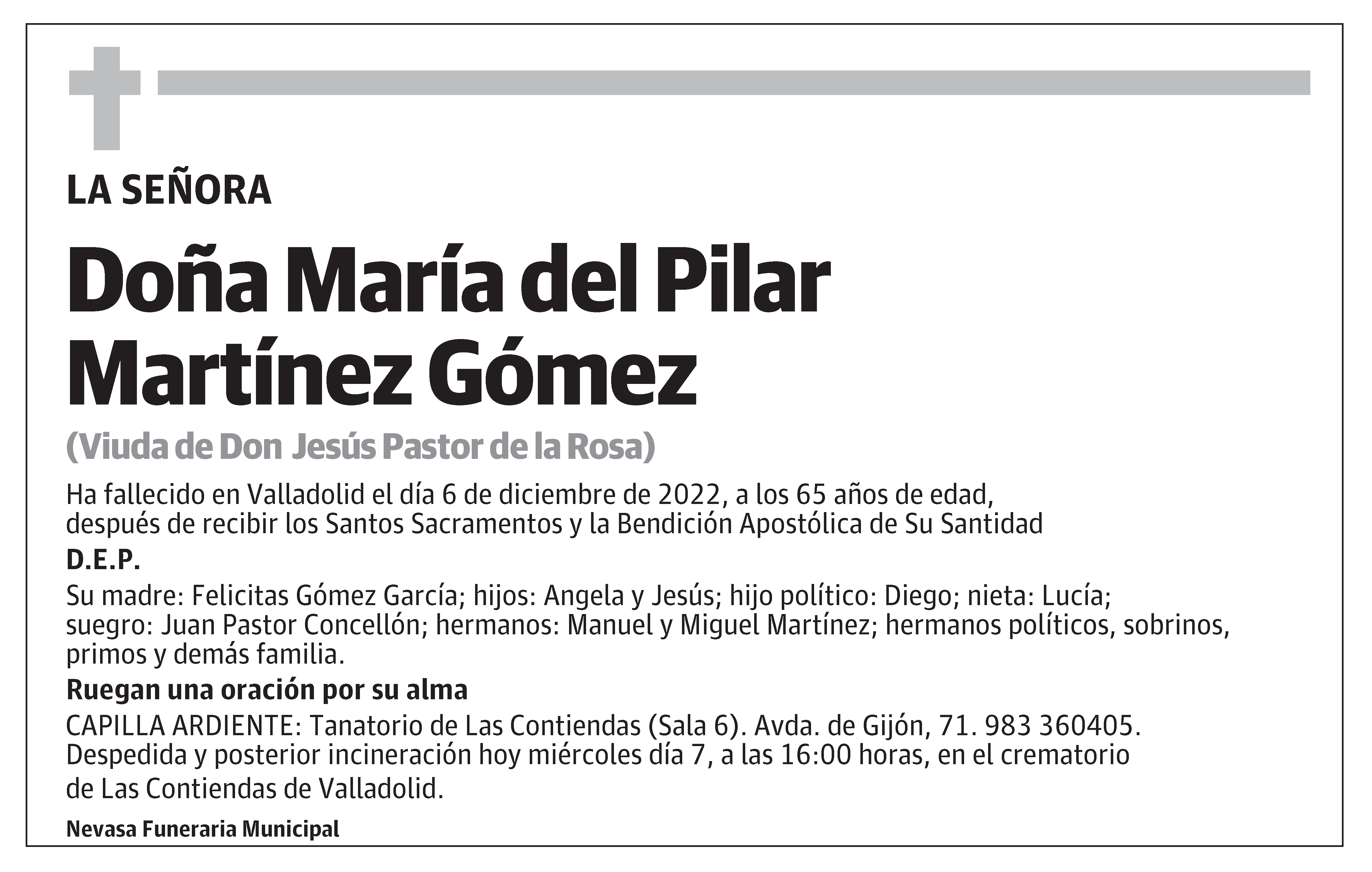 María del Pilar Martínez Gómez