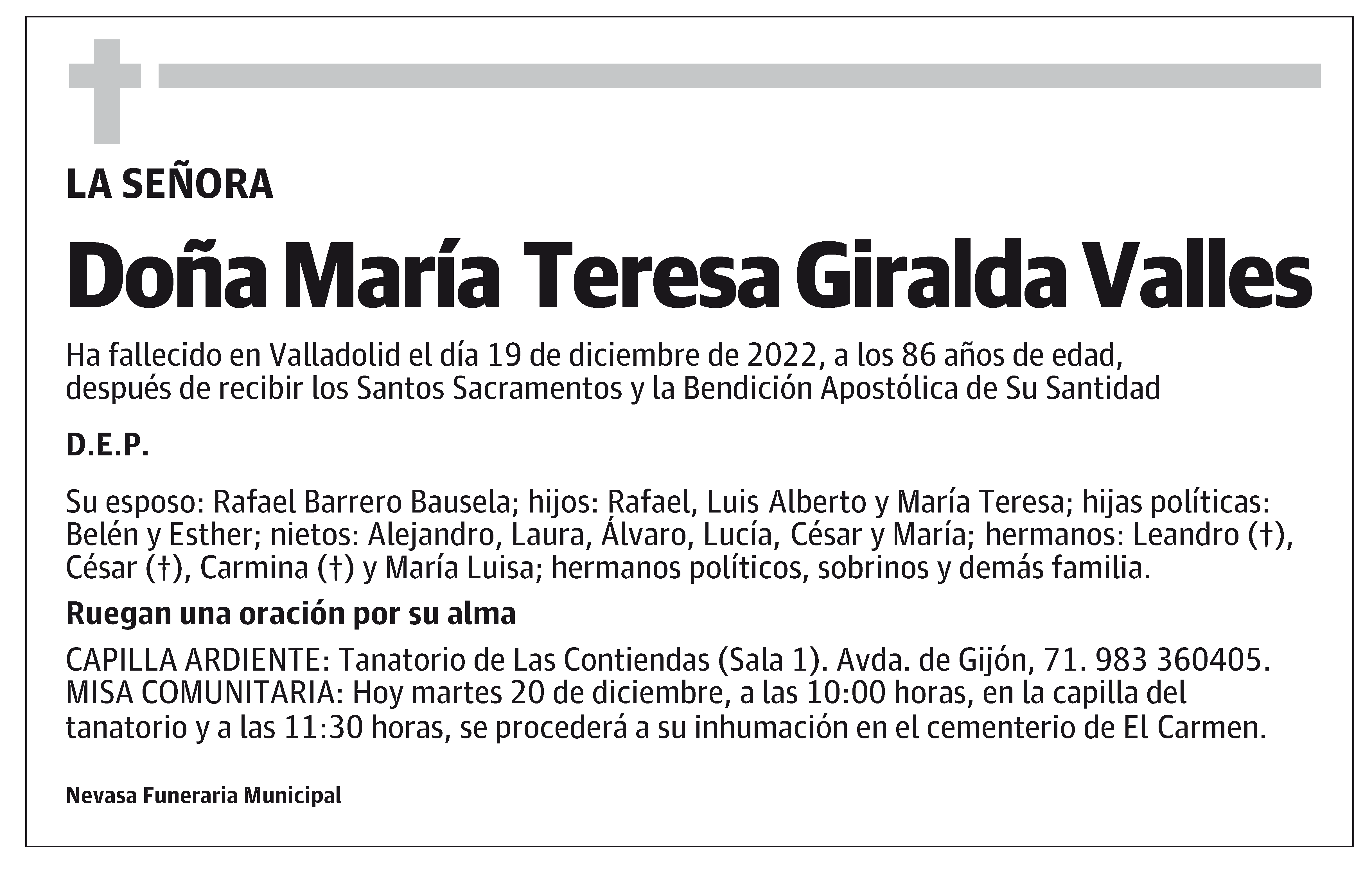 María Teresa Giralda Valles