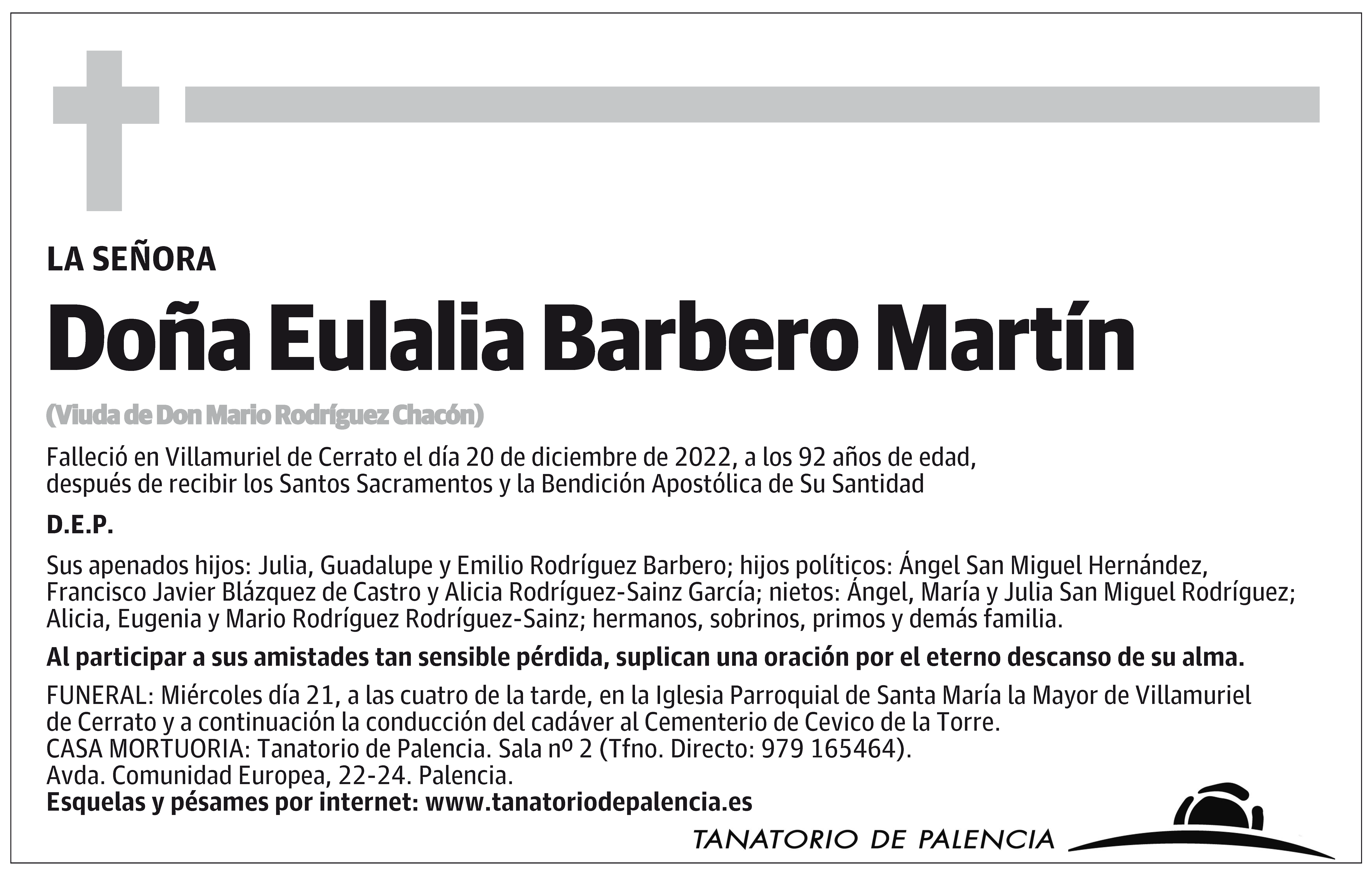 Eulalia Barbero Martín