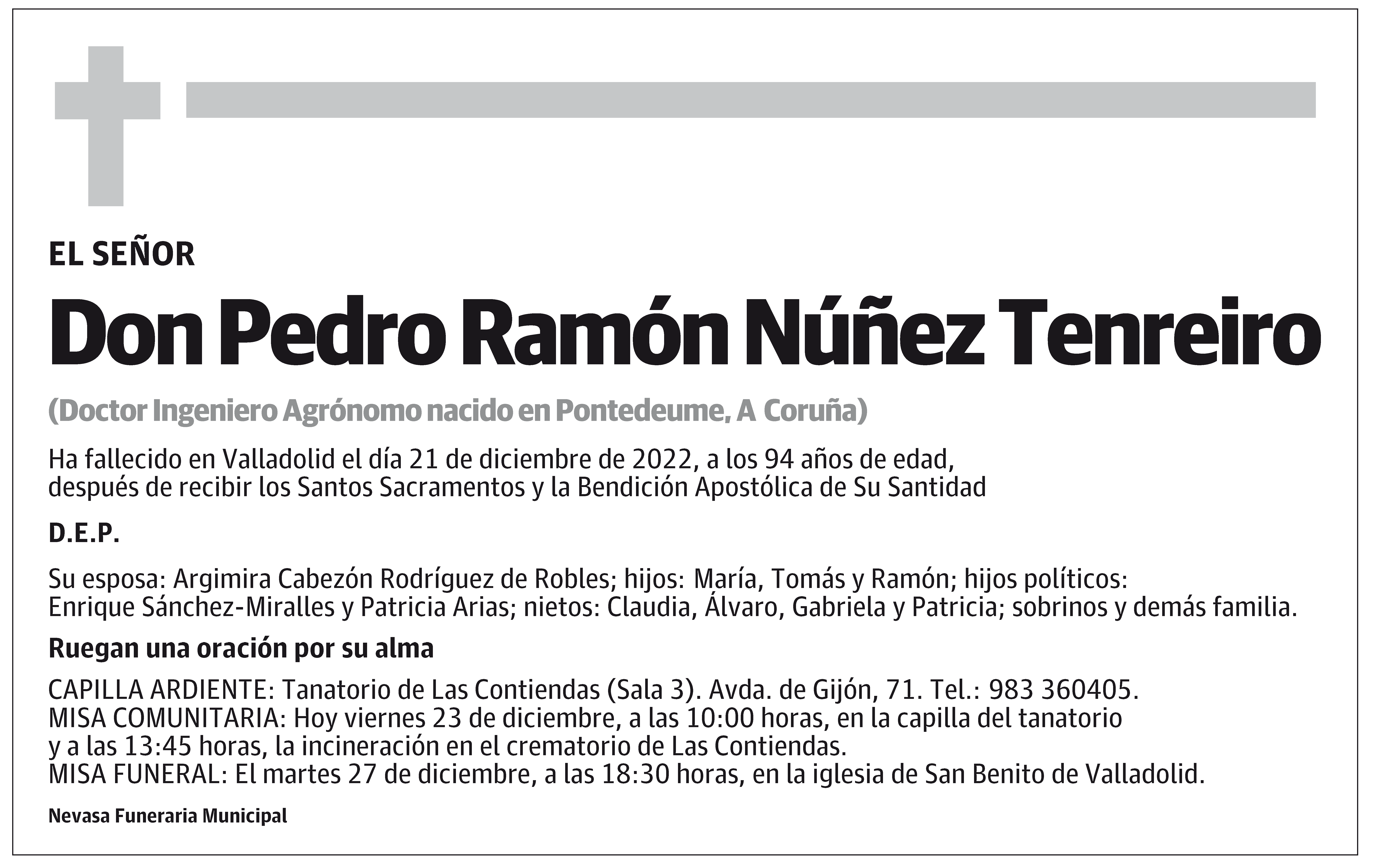 Pedro Ramón Núñez Tenreiro