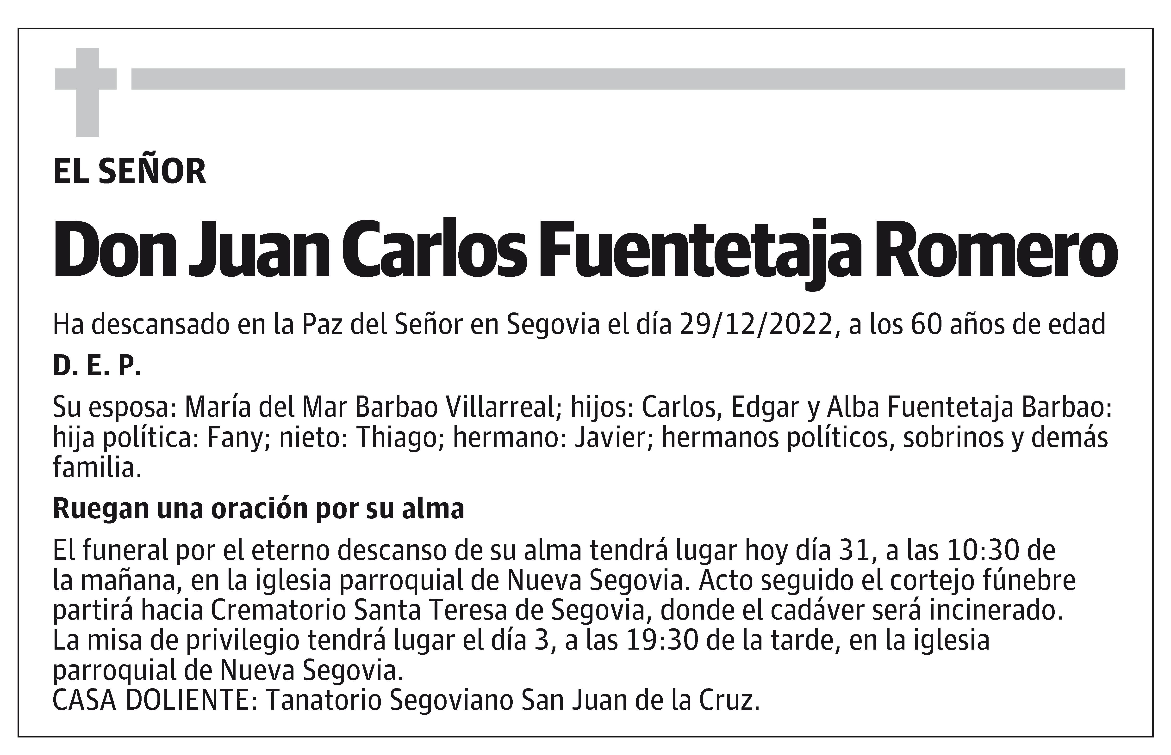 Juan Carlos Fuentetaja Romero