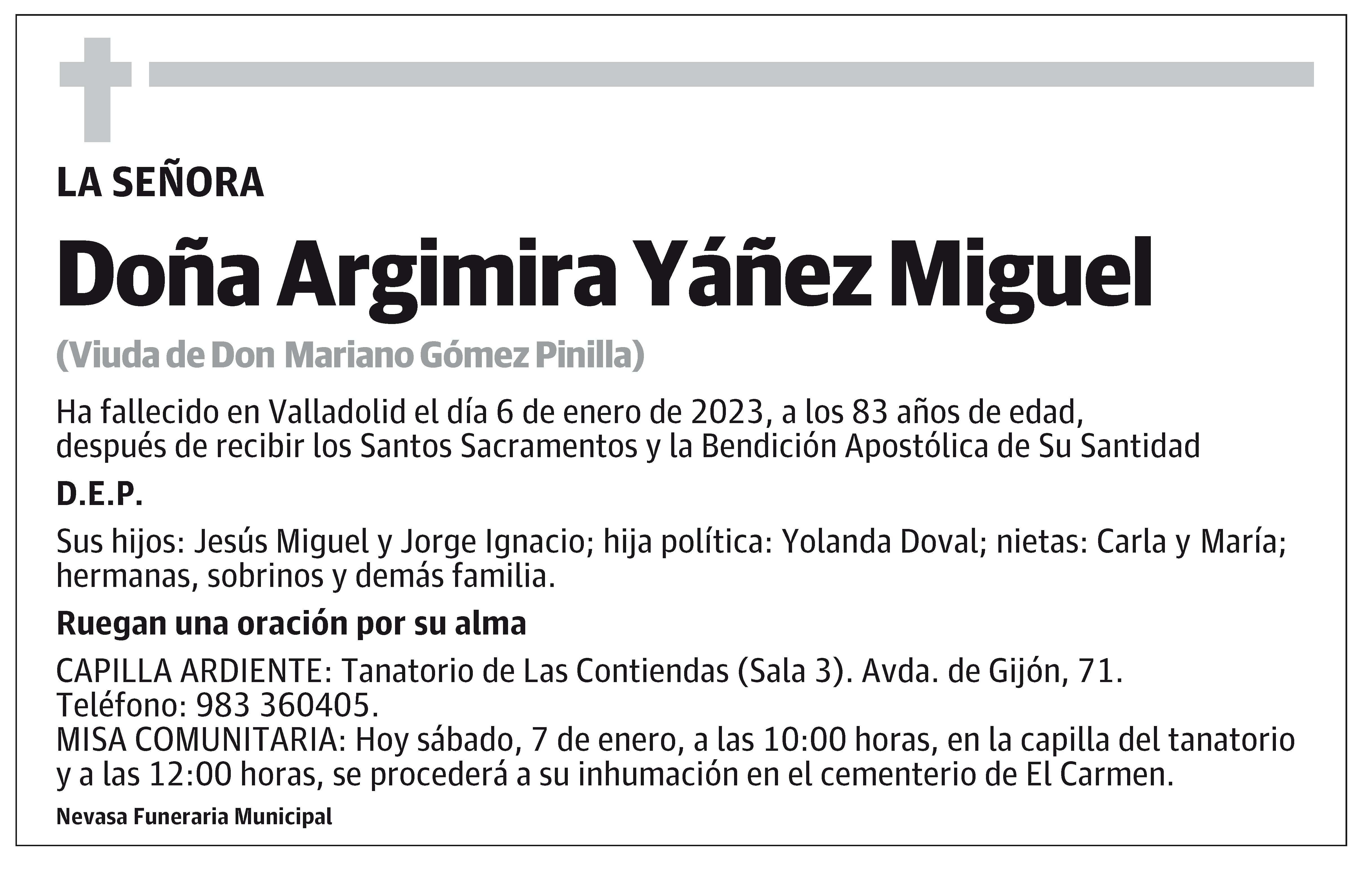 Argimira Yáñez Miguel