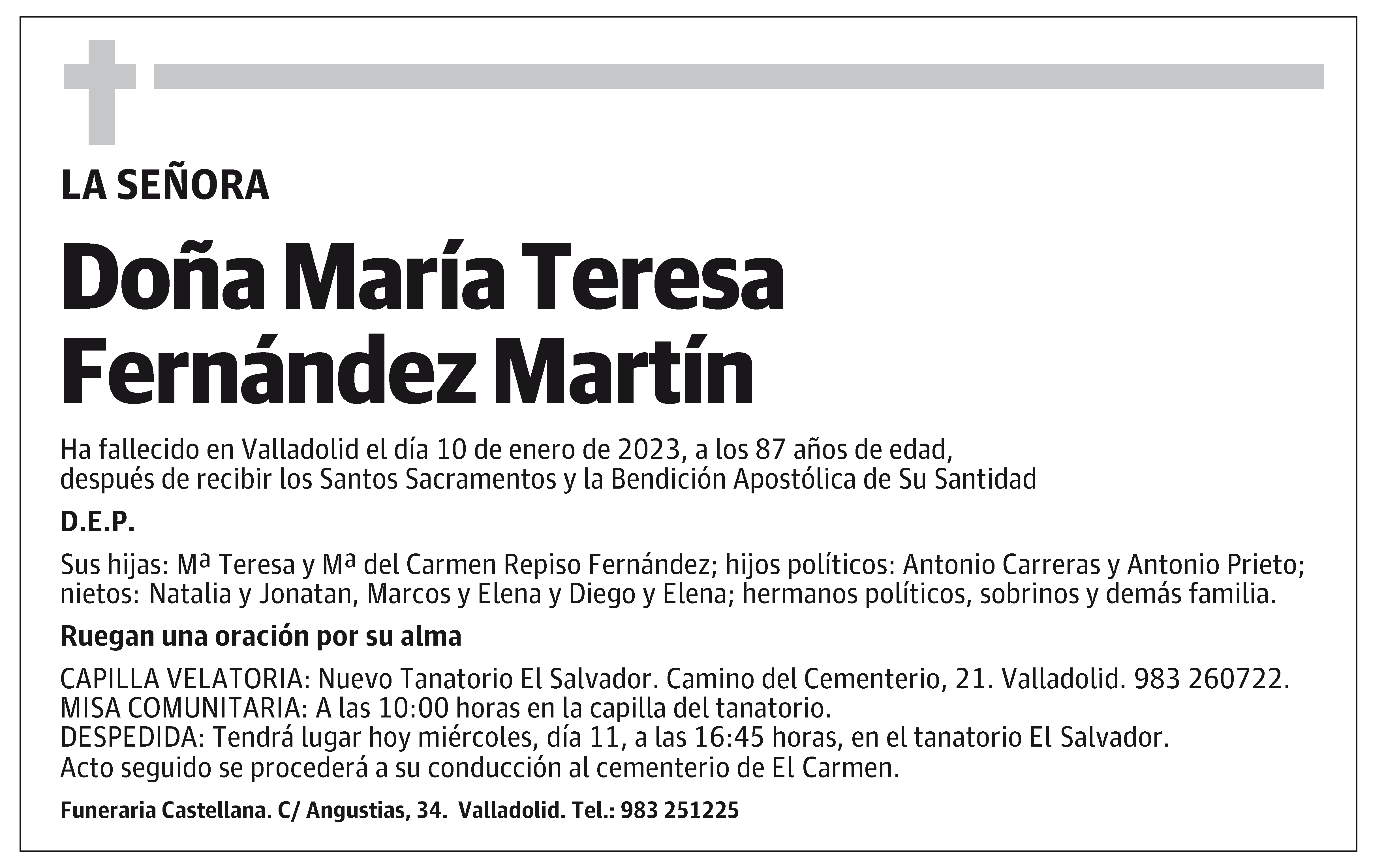 María Teresa Fernández Martín