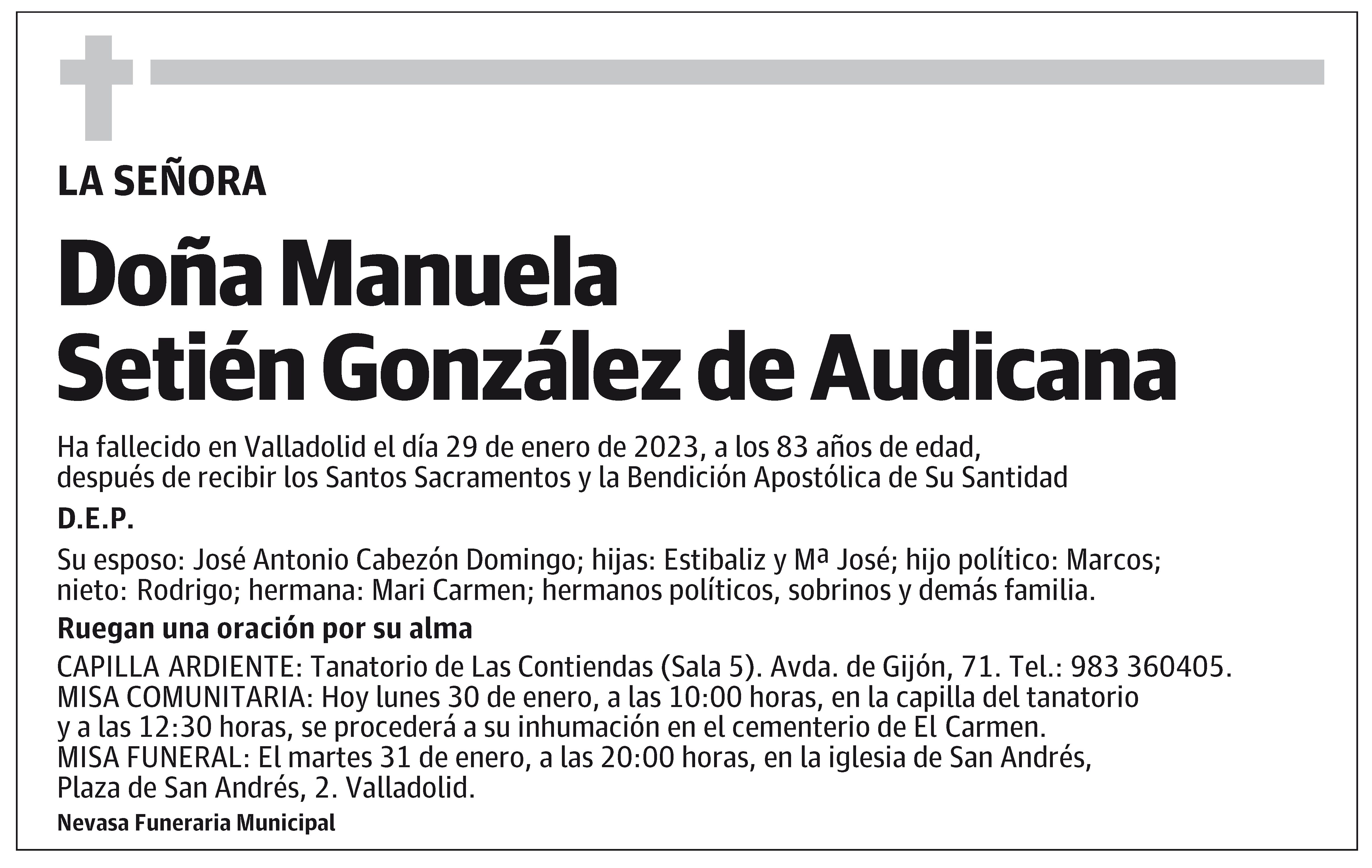 Manuela Setién González de Audicana