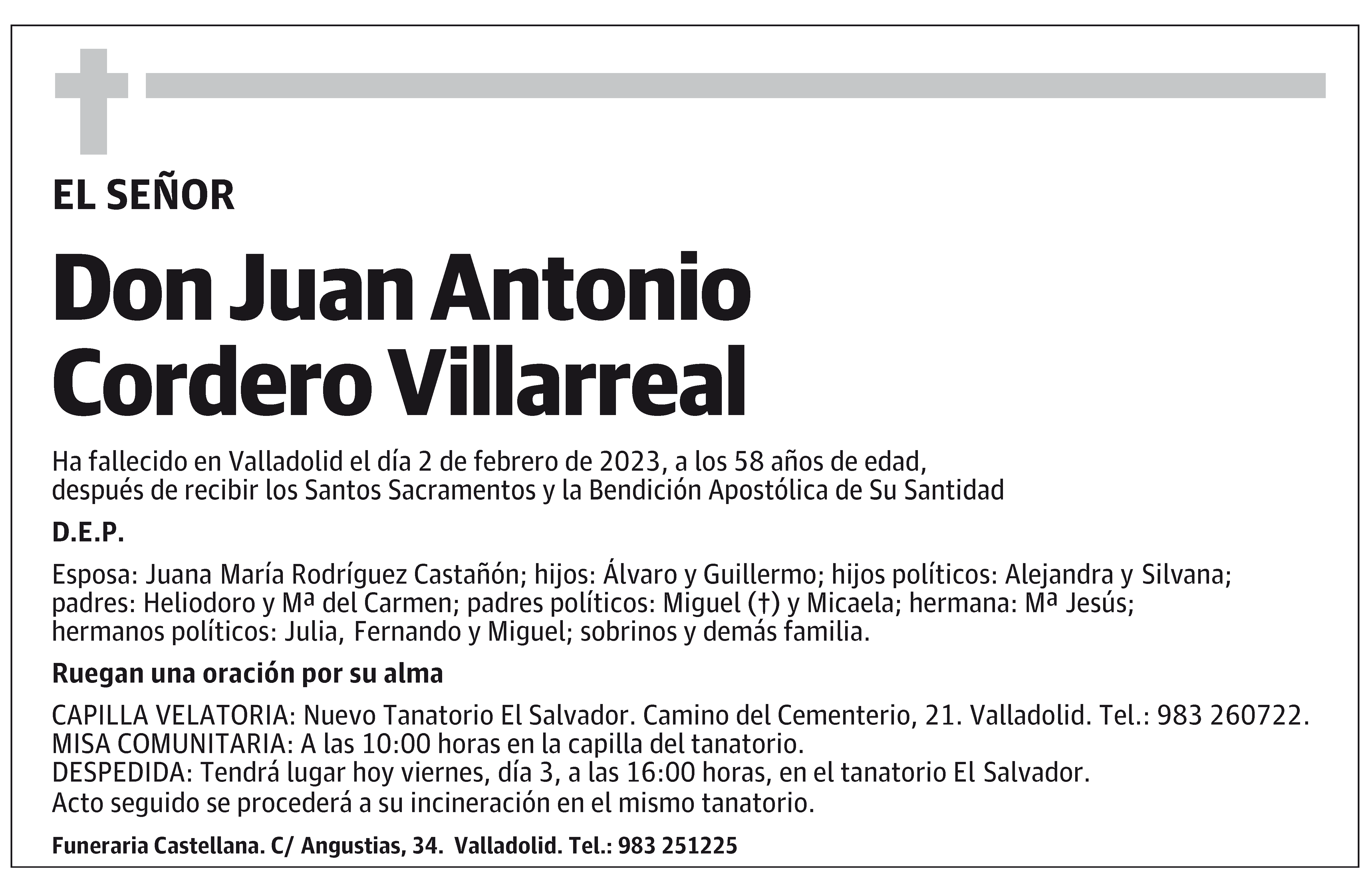 Juan Antonio Cordero Villarreal