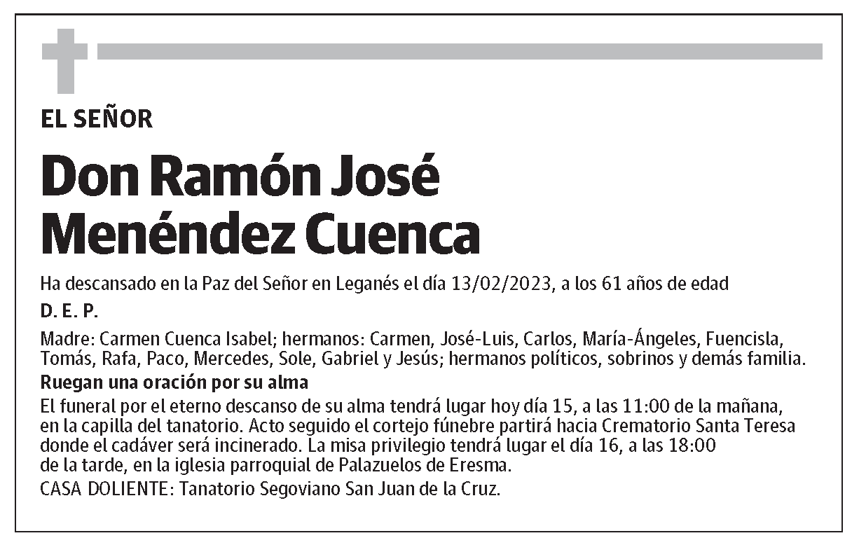 Ramón José Menéndez Cuenca