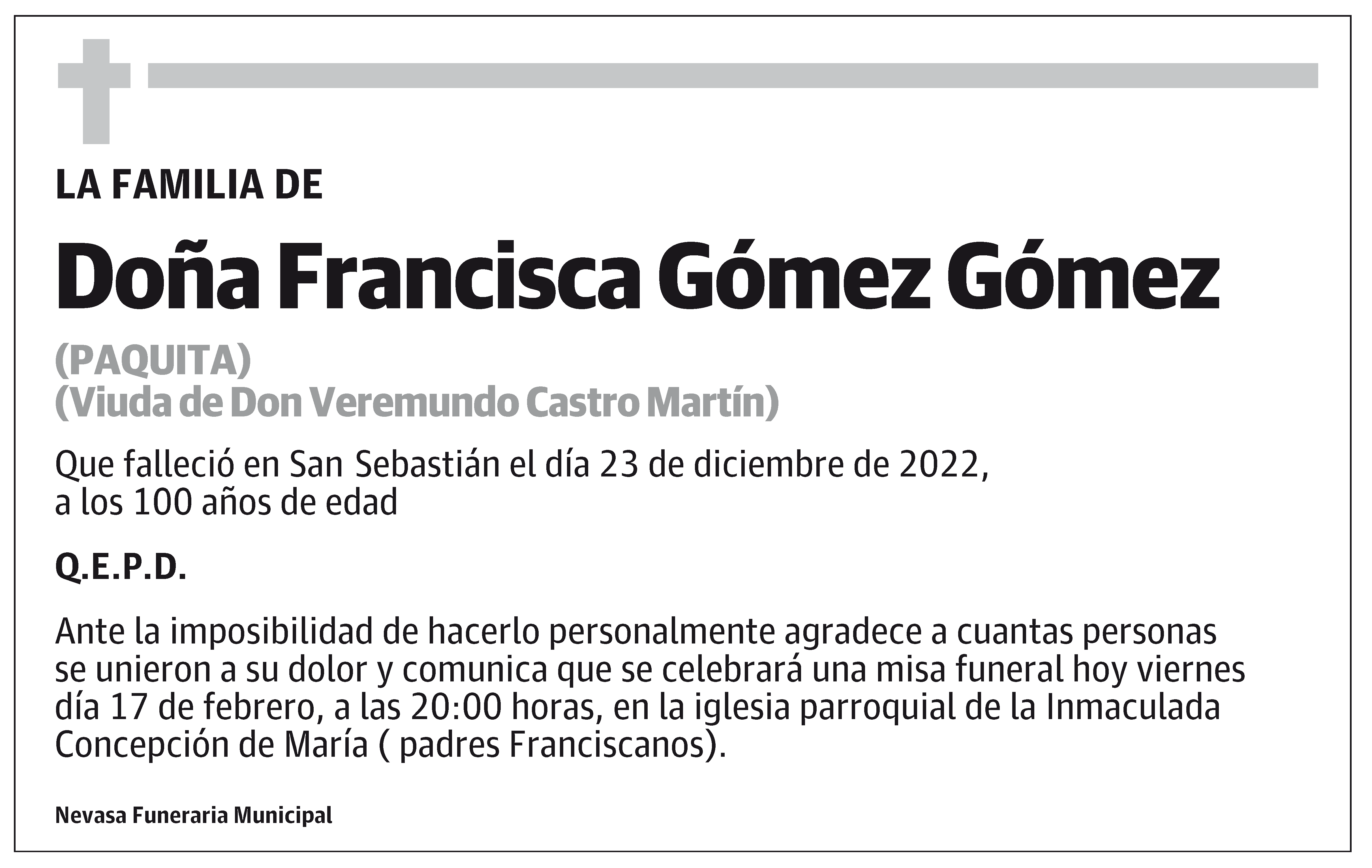 Francisca Gómez Gómez