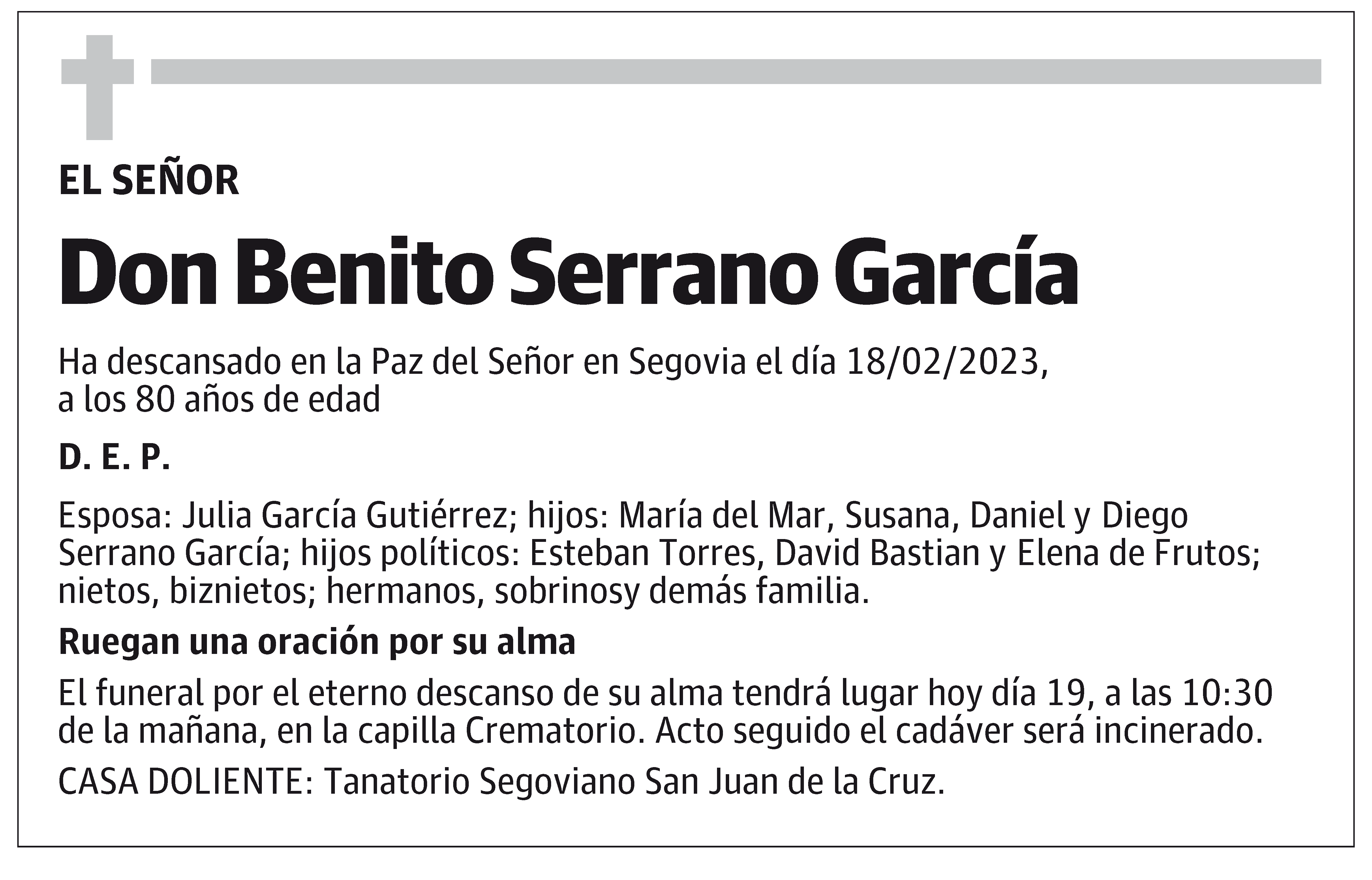 Benito Serrano García