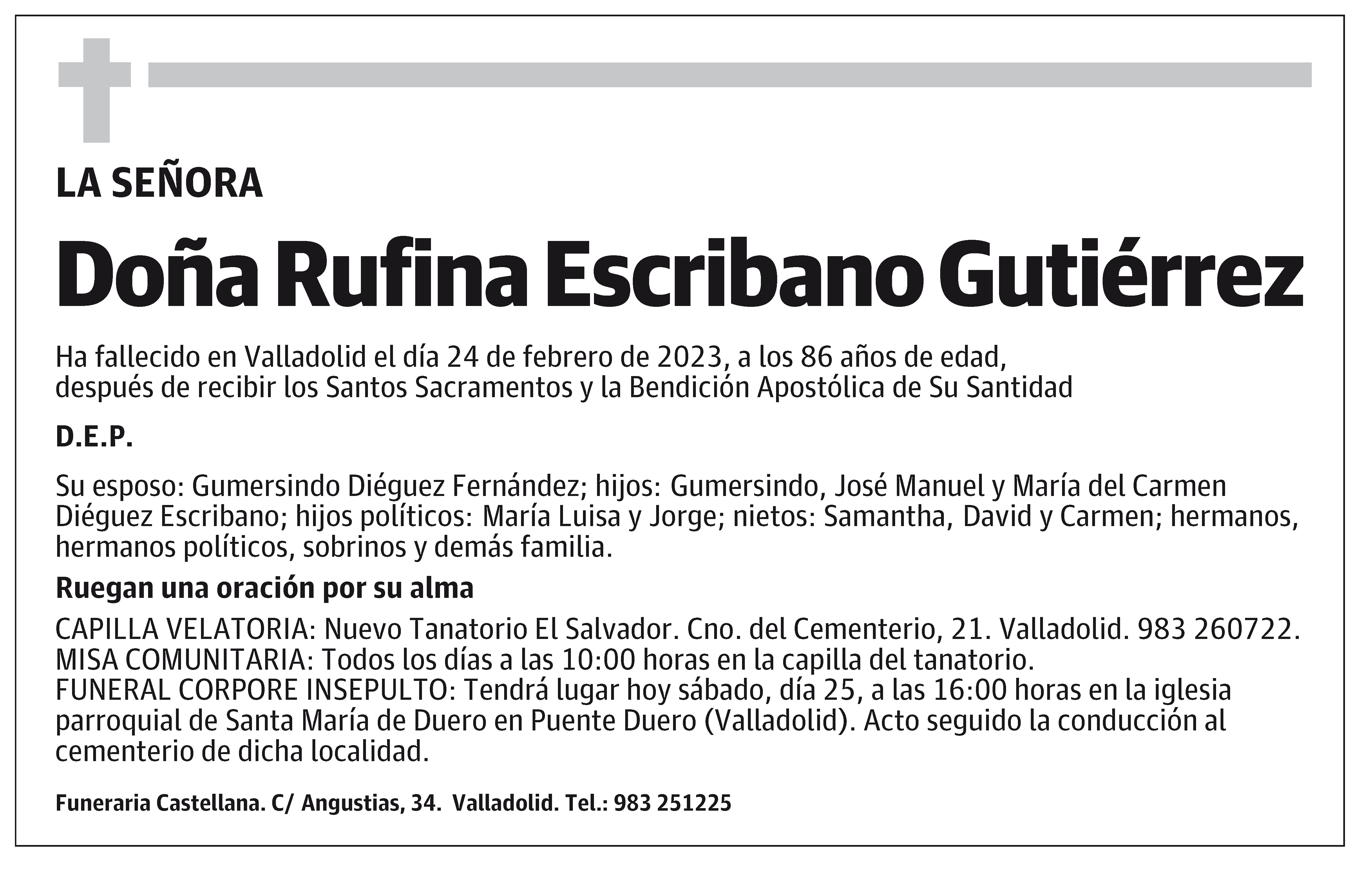 Rufina Escribano Gutiérrez